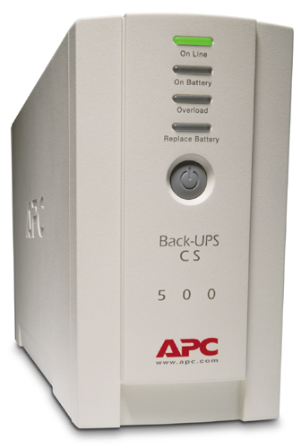 APC Back-UPS CS 500, 500VA, USB/seriell