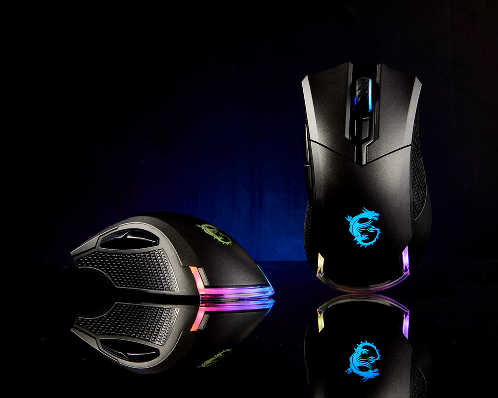 MSI CLUTCH GM50, rechts, Optisch, USB Typ-A, 7200 DPI, 1 ms, Schwarz