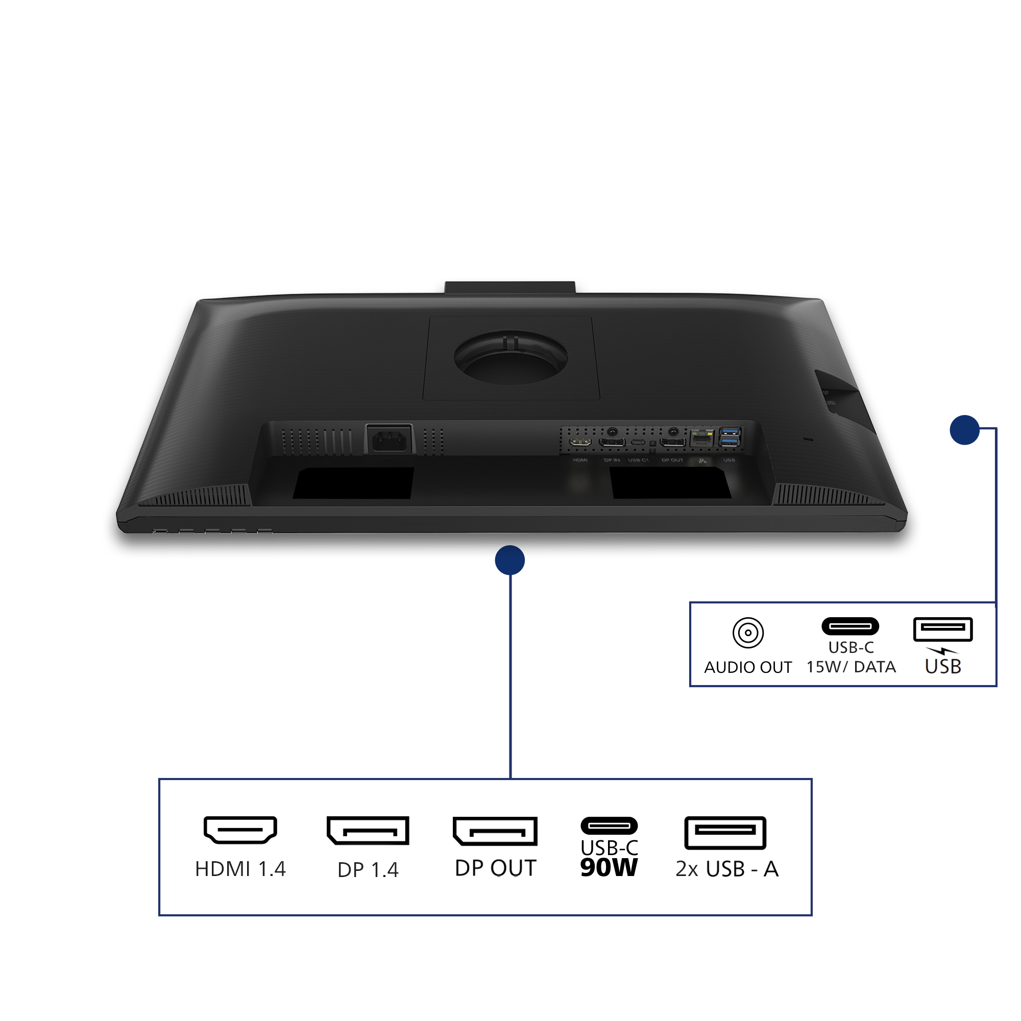 Philips 3000 Series 24B2U3301H Monitor 60.5cm (23.8") Full HD, IPS, 4ms, HDMI, DP, USB, RJ45