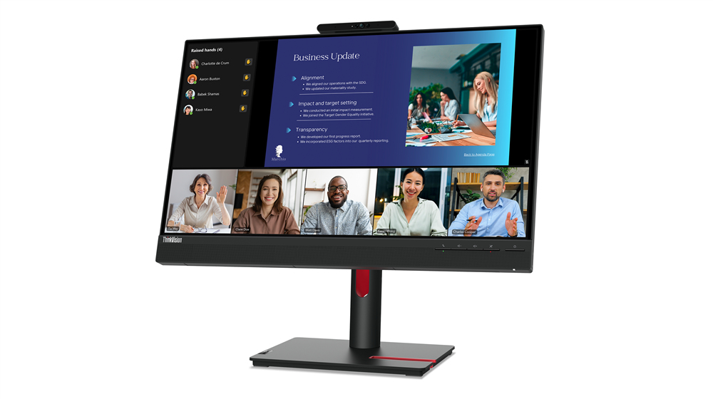Lenovo ThinkVision T24v-30 Monitor 61 cm (24") Full HD, IPS, 4ms, HDMI, Displayport