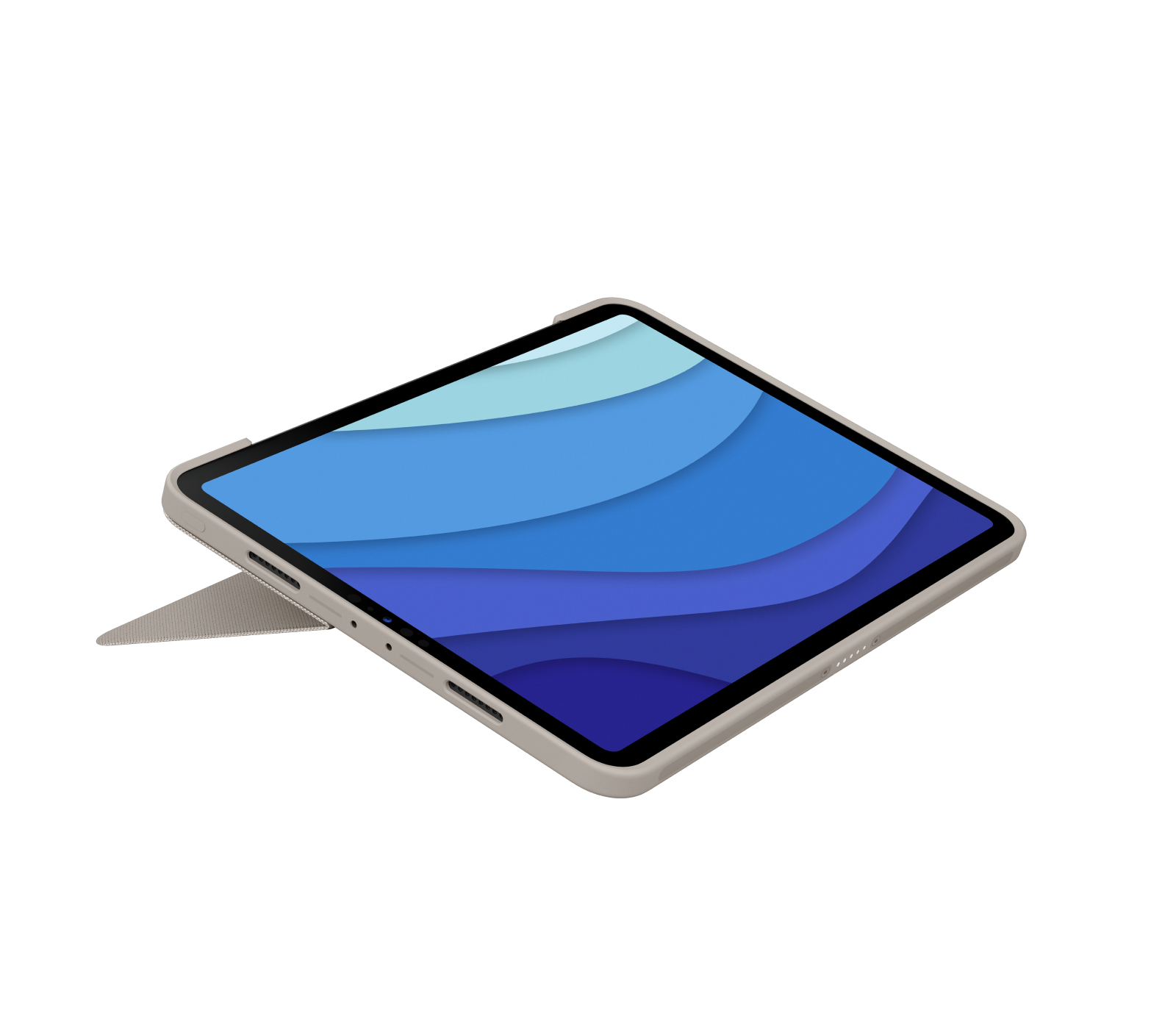 Logitech Combo Touch, KeyboardDock für Apple iPad Pro 11" 2020 / 2021, sand, DE