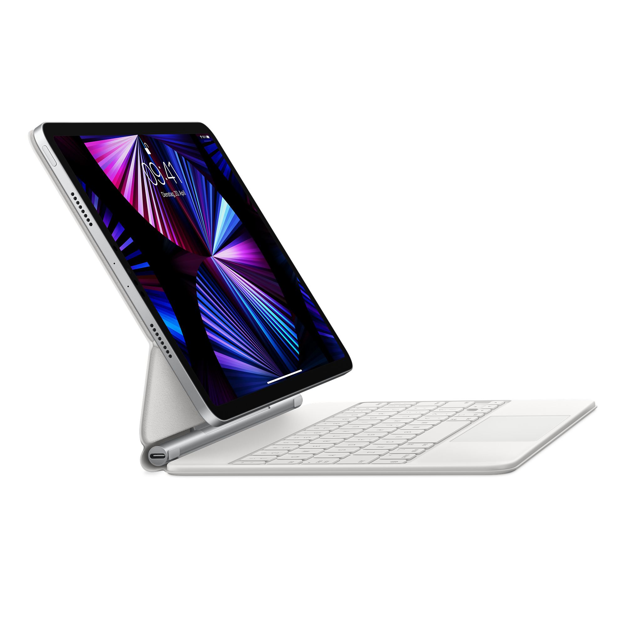 Apple Magic Keyboard, KeyboardDock für iPad Pro 11", weiß, DE [2021]
