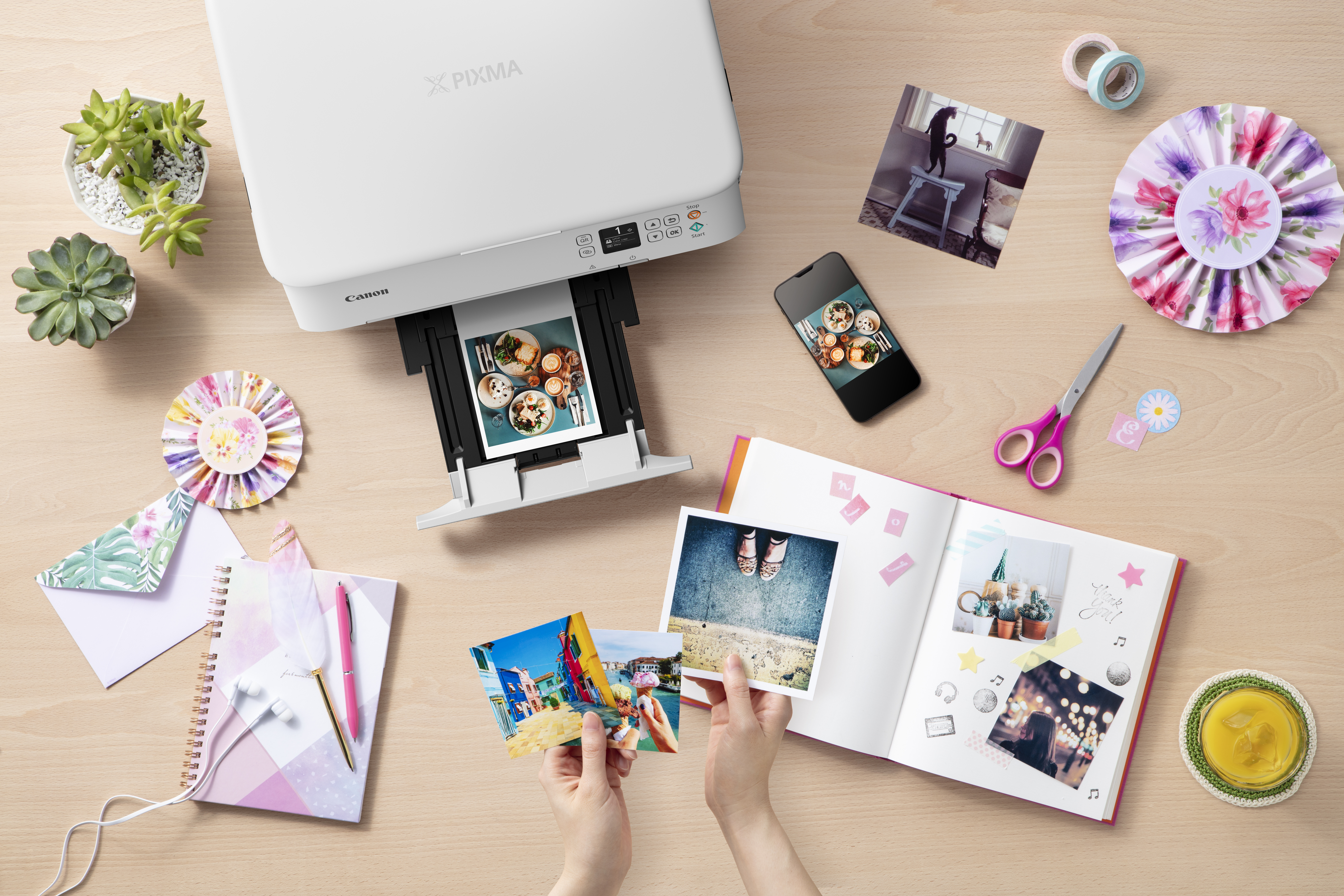 Canon PIXMA TS5351a, Tintenstrahl, Farbdruck, 4800 x 1200 DPI, A4, Direktdruck, Weiß