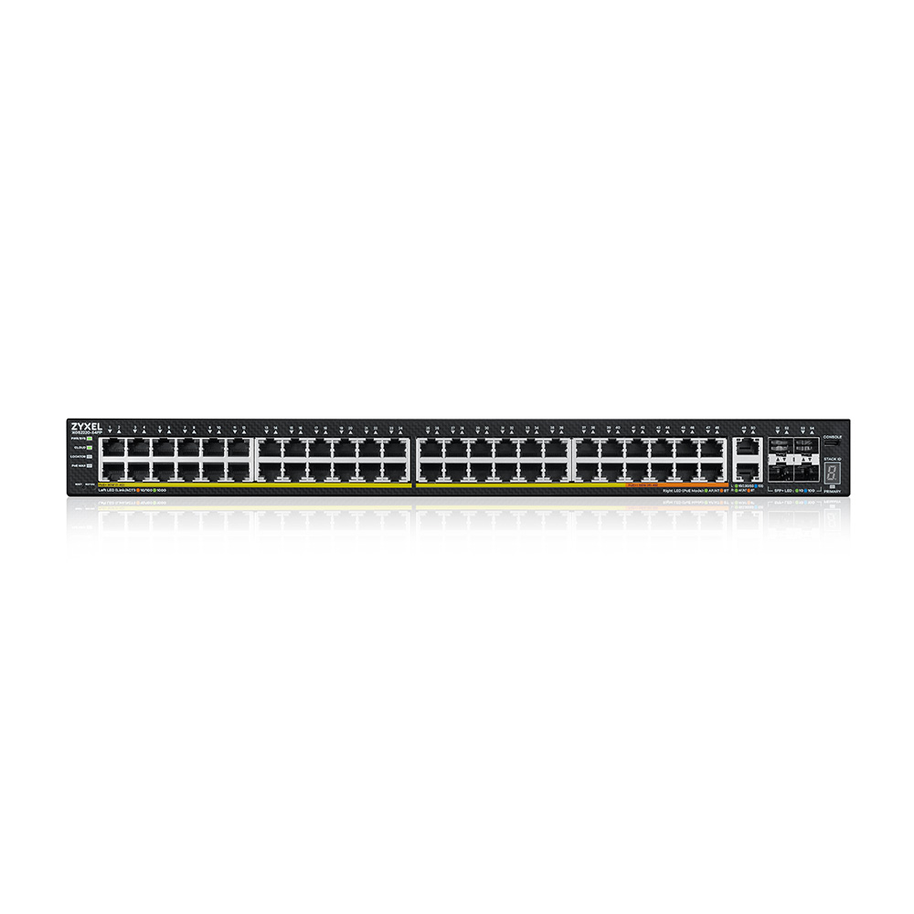 ZyXEL XGS2220-54FP, Managed, L3, Gigabit Ethernet (10/100/1000), Power over Ethernet (PoE), Rack-Ein