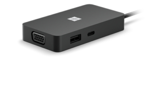 Microsoft Surface USB-C Travel Hub, Kabelgebunden, USB 3.2 Gen 2 (3.1 Gen 2) Type-C, 10,100,1000 Mbi