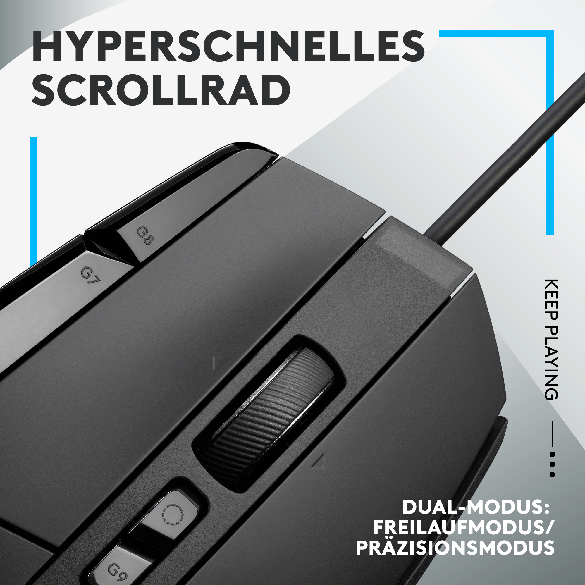 Logitech G G502 X - Maus - optisch - kabelgebunden