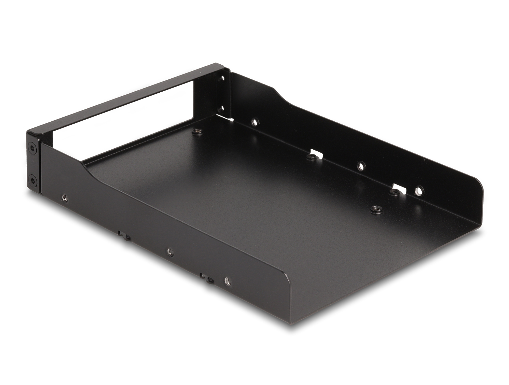 Delock 3.5? Metall Einbaurahmen für Slim Bay Wechselrahmen, Rackrahmen, Schwarz, Metall, China, 8,89