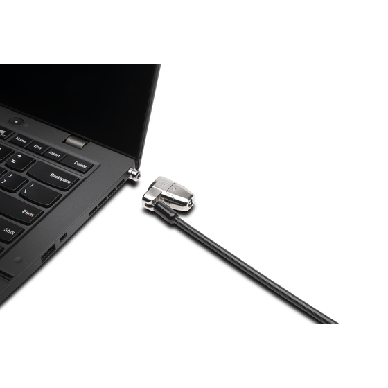 Kensington ClickSafe® 2.0-Laptopschloss - Like Keyed, 1,8 m, Schlüssel, Karbonstahl, Schwarz, Silber