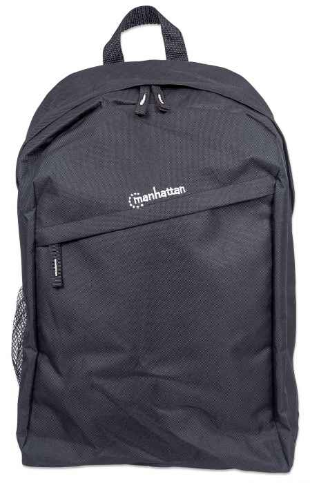 Manhattan Knappack Backpack 15.6", Black, LOW COST, Lightweight, Internal Laptop Sleeve, Accessories