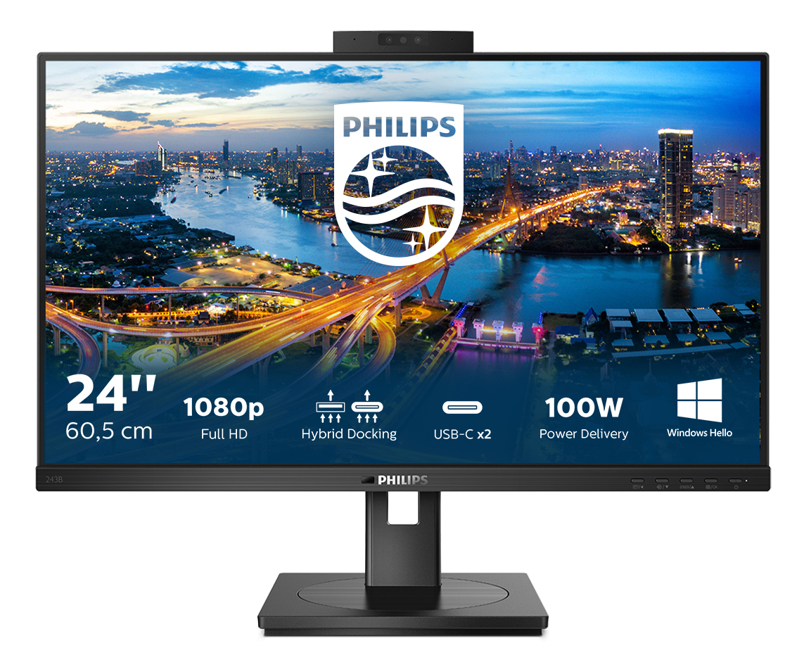 Philips B Line 243B1JH - LED-Monitor - 61 cm (24")