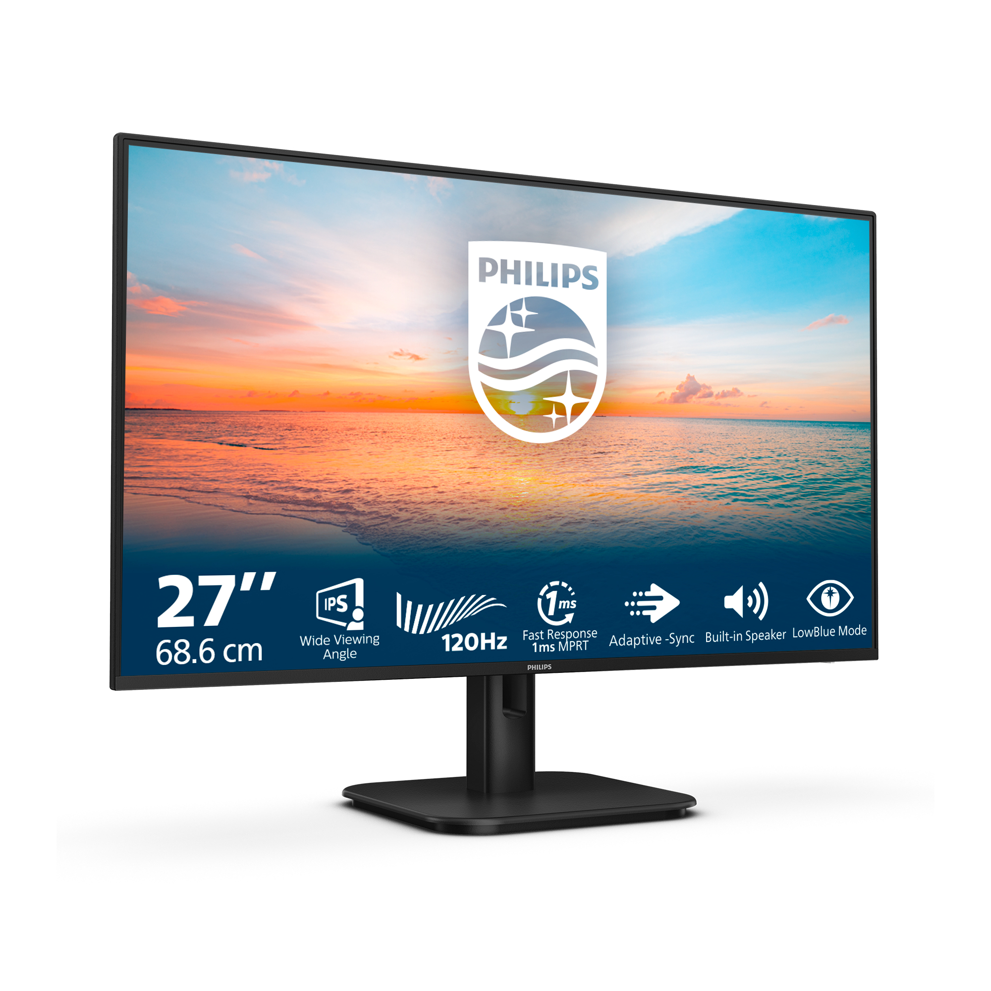 Philips 1000 Series 27E1N1200A Monitor 68.6cm (27") Full HD, IPS, 4ms, HDMI, Displayport, VGA