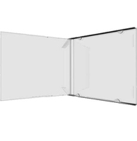 MEDIARANGE BOX110-200, Schmuckschatulle, 1 Disks, Transparent, Kunststoff, 140 mm, 124 mm