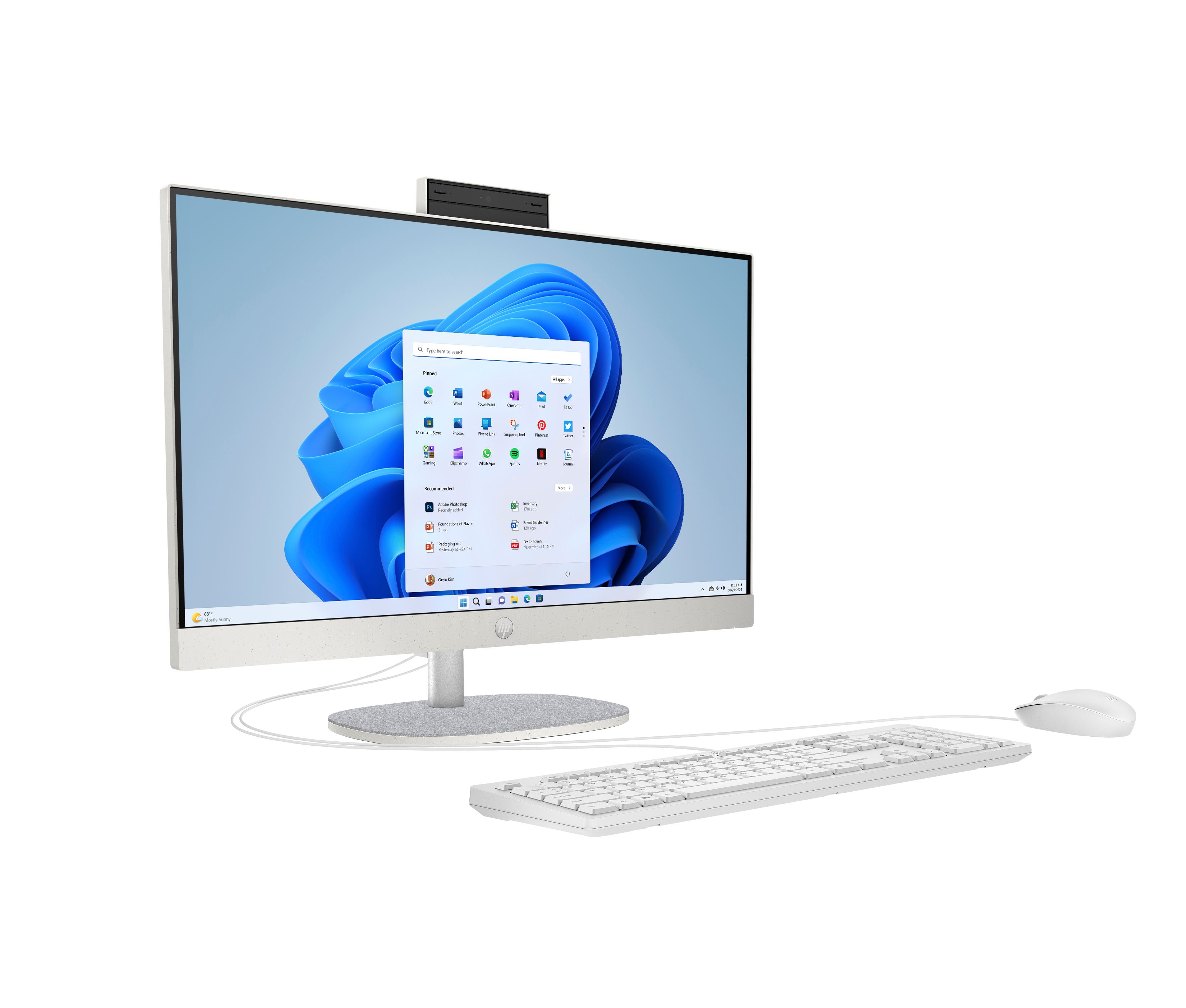 HP 24-cr0241ng PC, 60,5 cm (23.8"), Full HD, Intel® Core? i3, 8 GB, 512 GB, Windows 11 Home