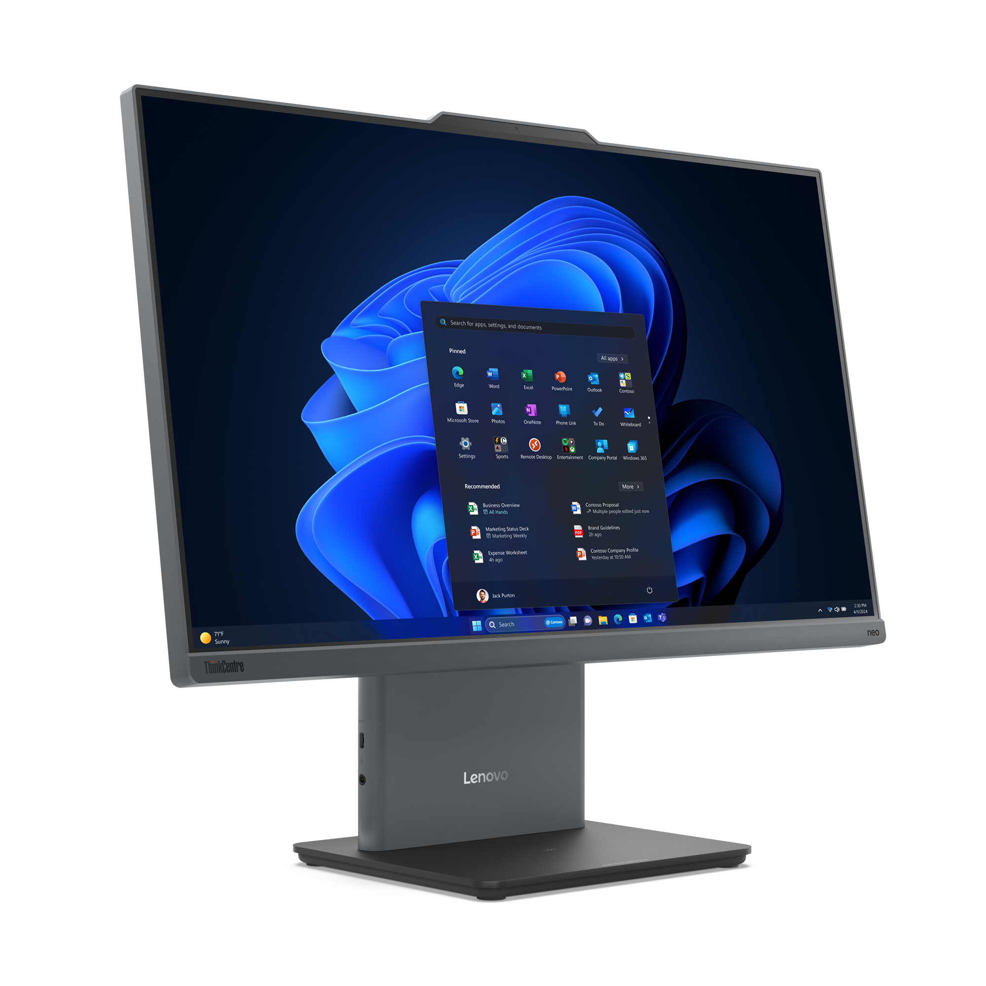 Lenovo ThinkCentre neo 50a 24 G5 - All-in-One, 23,8'' FHD, Core i5-13420H, 16GB RAM, 512GB SSD, W11P