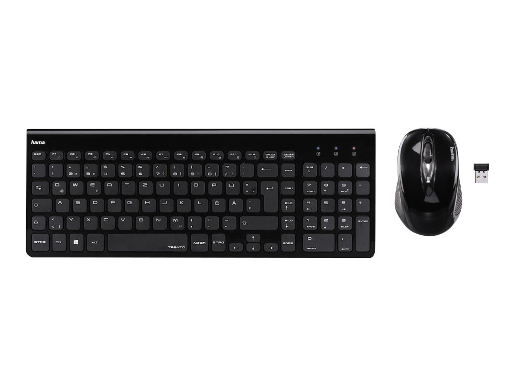 Hama "Trento" - Tastatur-und-Maus-Set - kabellos