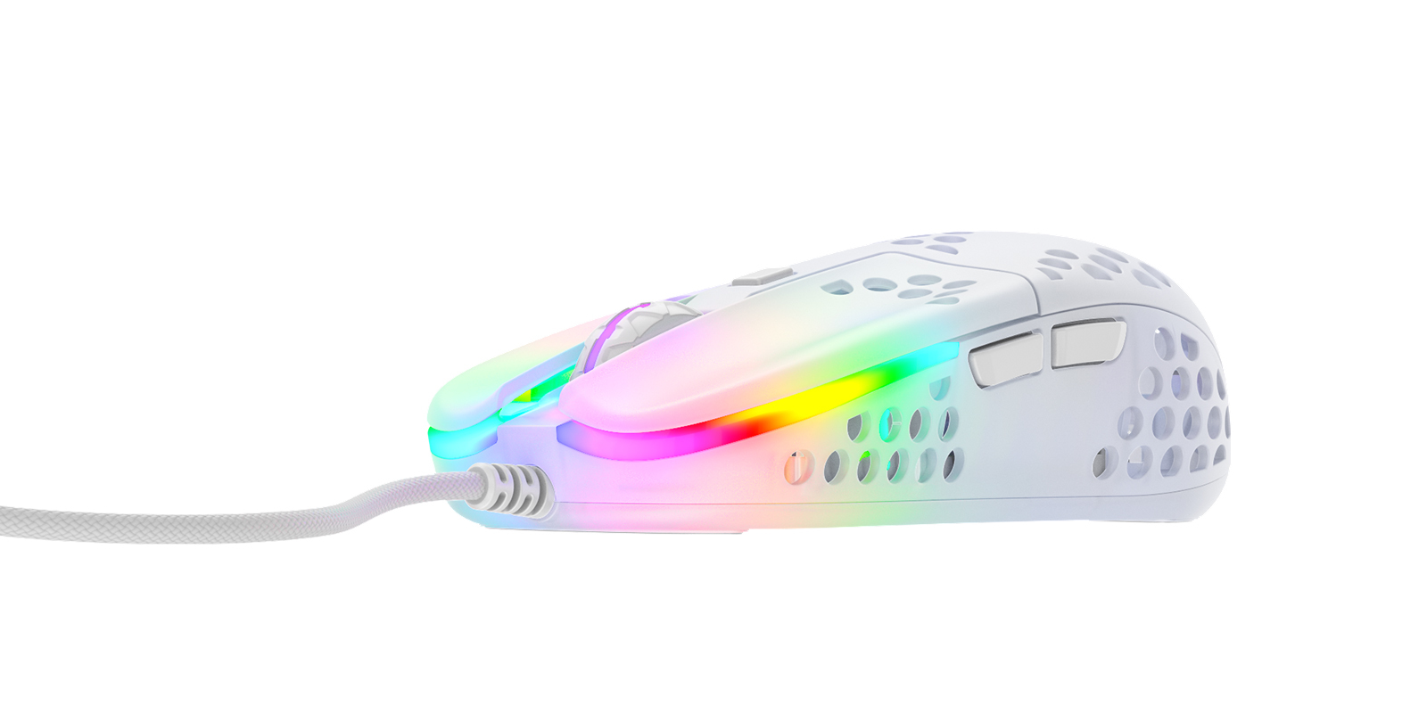Xtrfy CHERRY XTRFY MZ1, Beidhändig, Optisch, USB Typ-A, 16000 DPI, Weiß