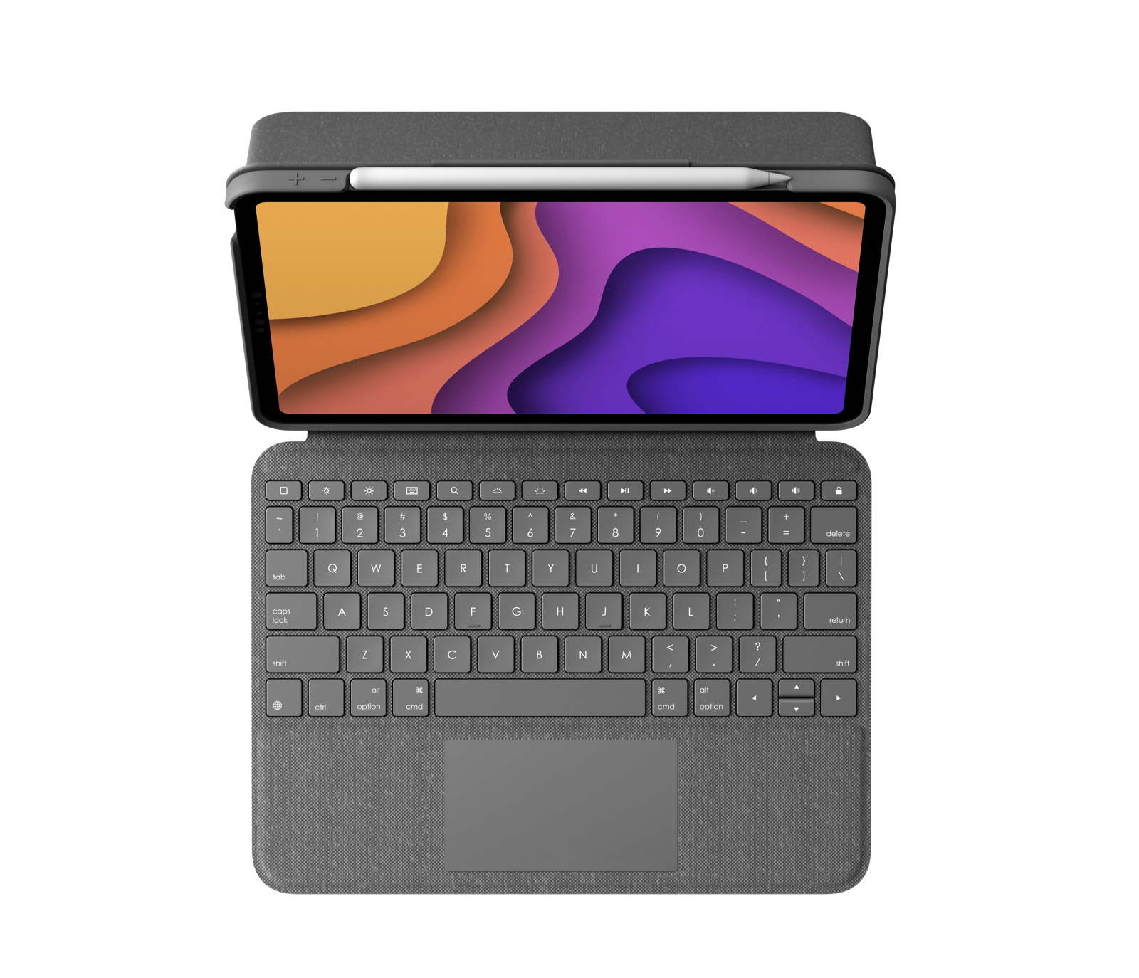 Logitech Folio Touch - Tastatur und Foliohülle - mit Trackpad - hinterleuchtet - Apple Smart connect
