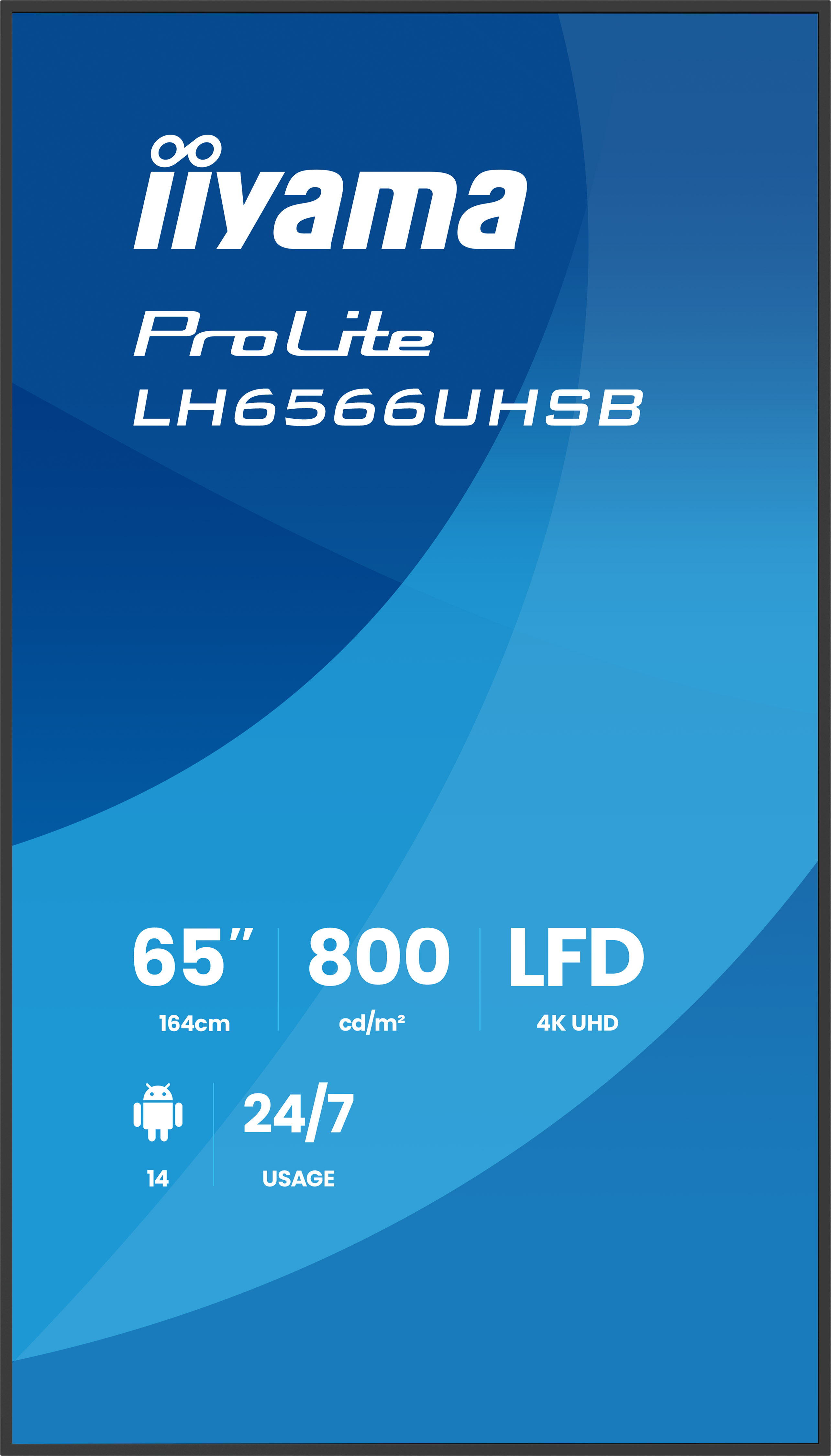 Iiyama ProLite LH6566UHSB-B1AG - 164 cm (64.5")