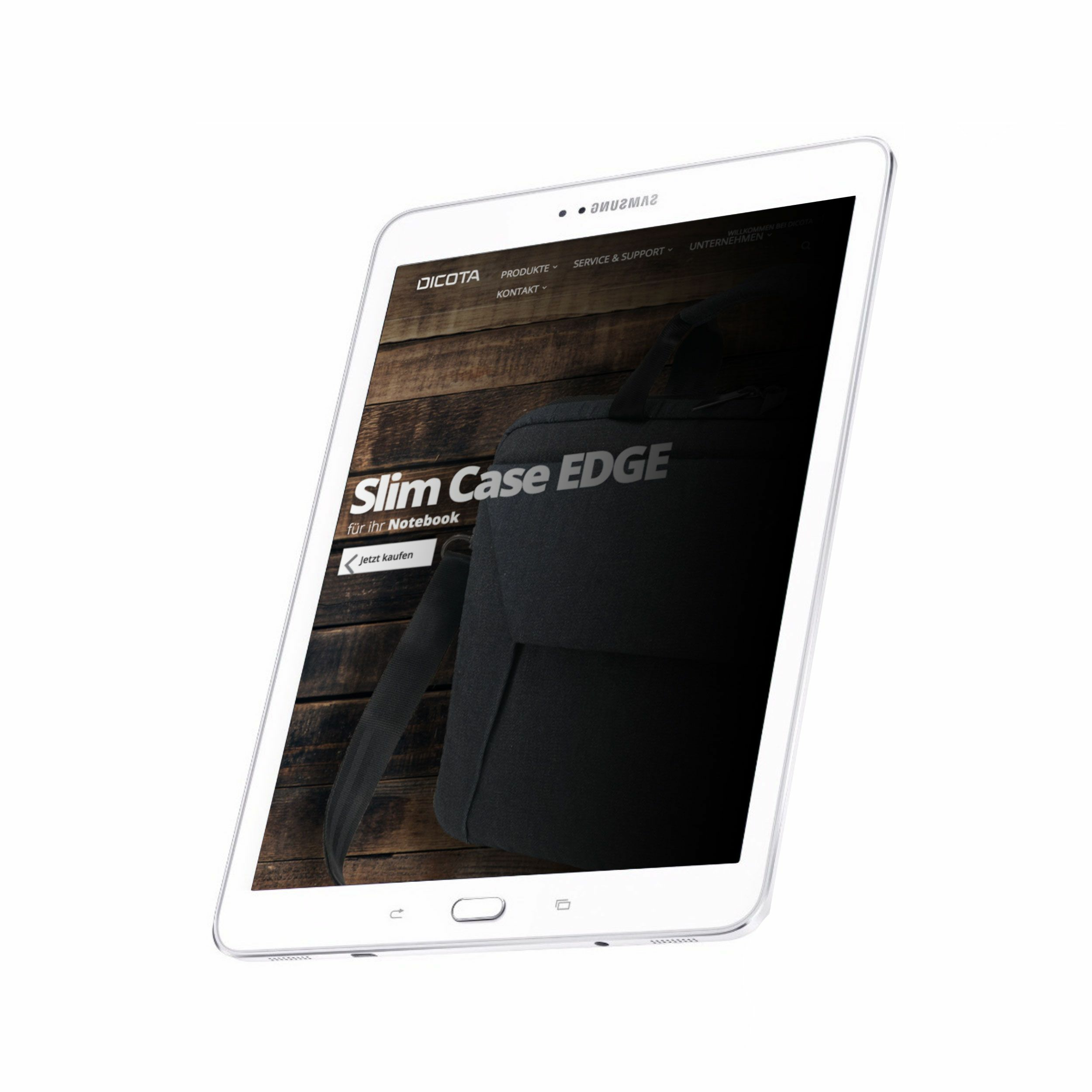 Dicota Secret - Bildschirmschutz für Tablet - mit Sichtschutzfilter - 2-Wege - Schwarz - für Samsung