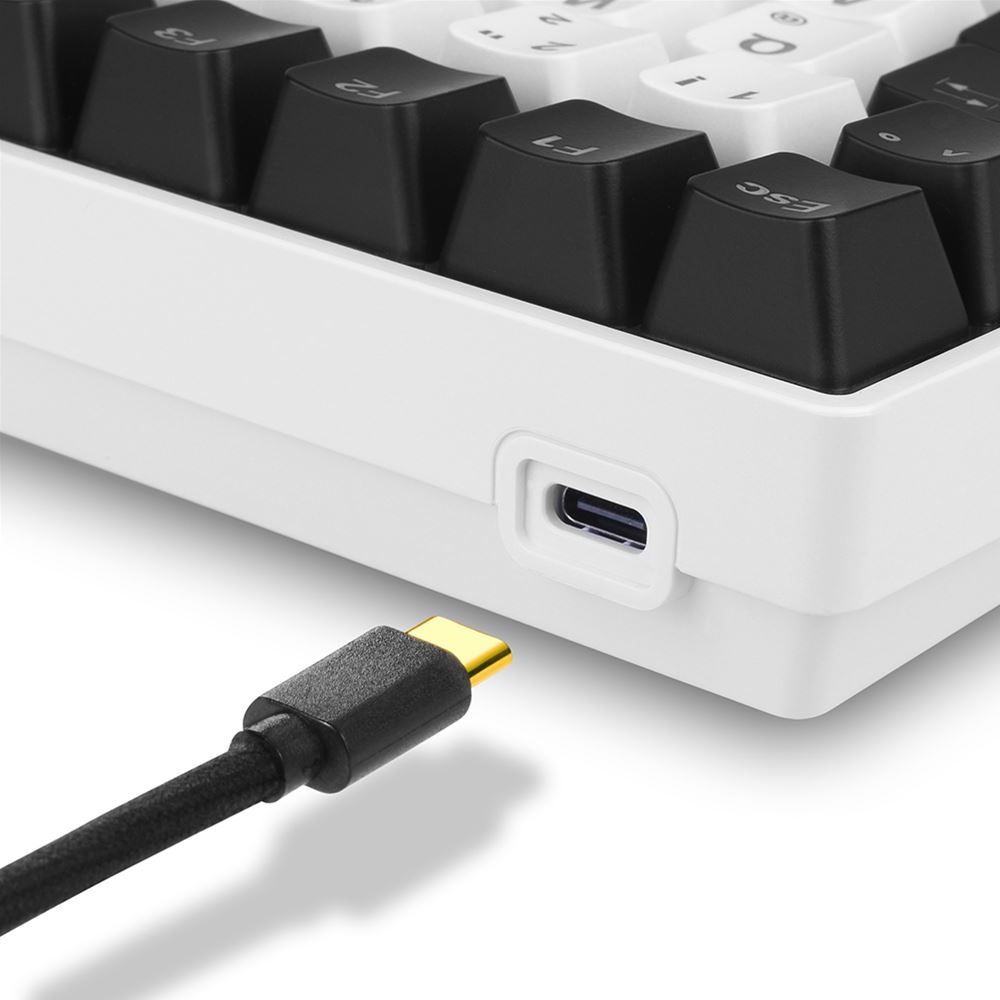 Sharkoon SKILLER SGK50 S3 - Tastatur - 75% - Hintergrundbeleuchtung - USB - QWERTZ - Deutsch - Taste