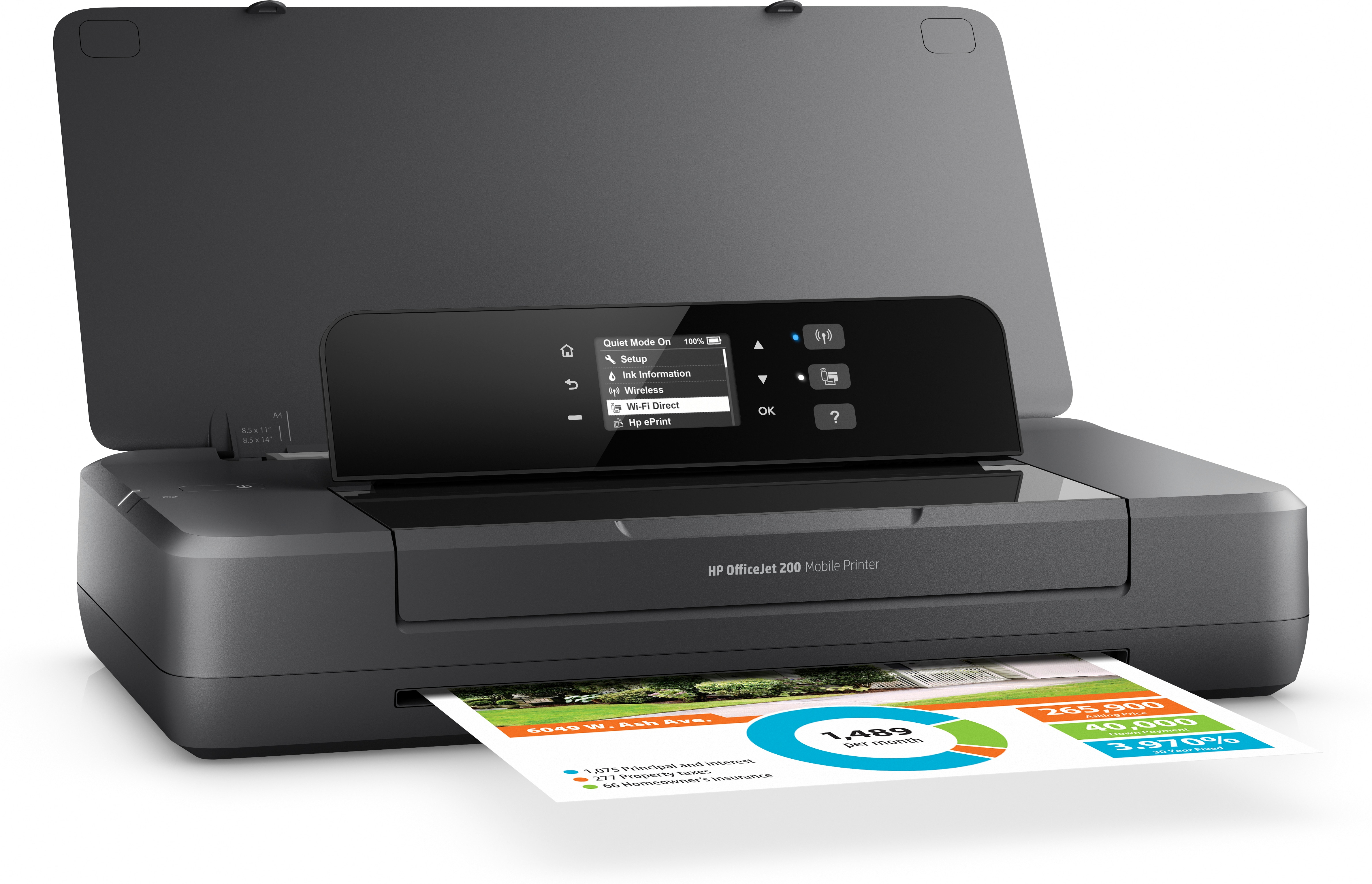 HP Officejet 200 Mobile Printer - Drucker - Farbe - Tintenstrahl - A4/Legal - 1200 x 1200 dpi - bis 