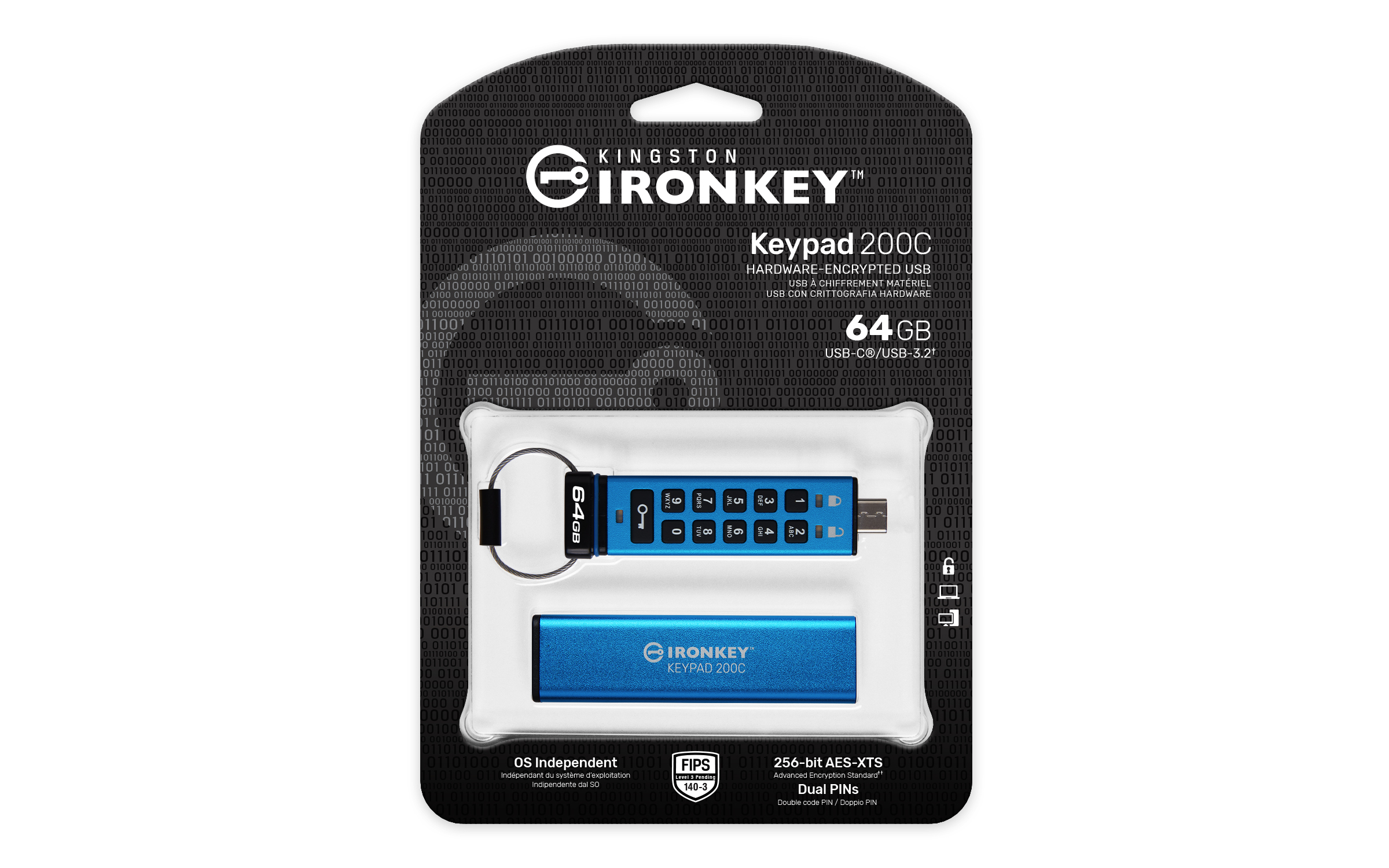 Kingston IronKey Keypad 200C - USB-Flash-Laufwerk