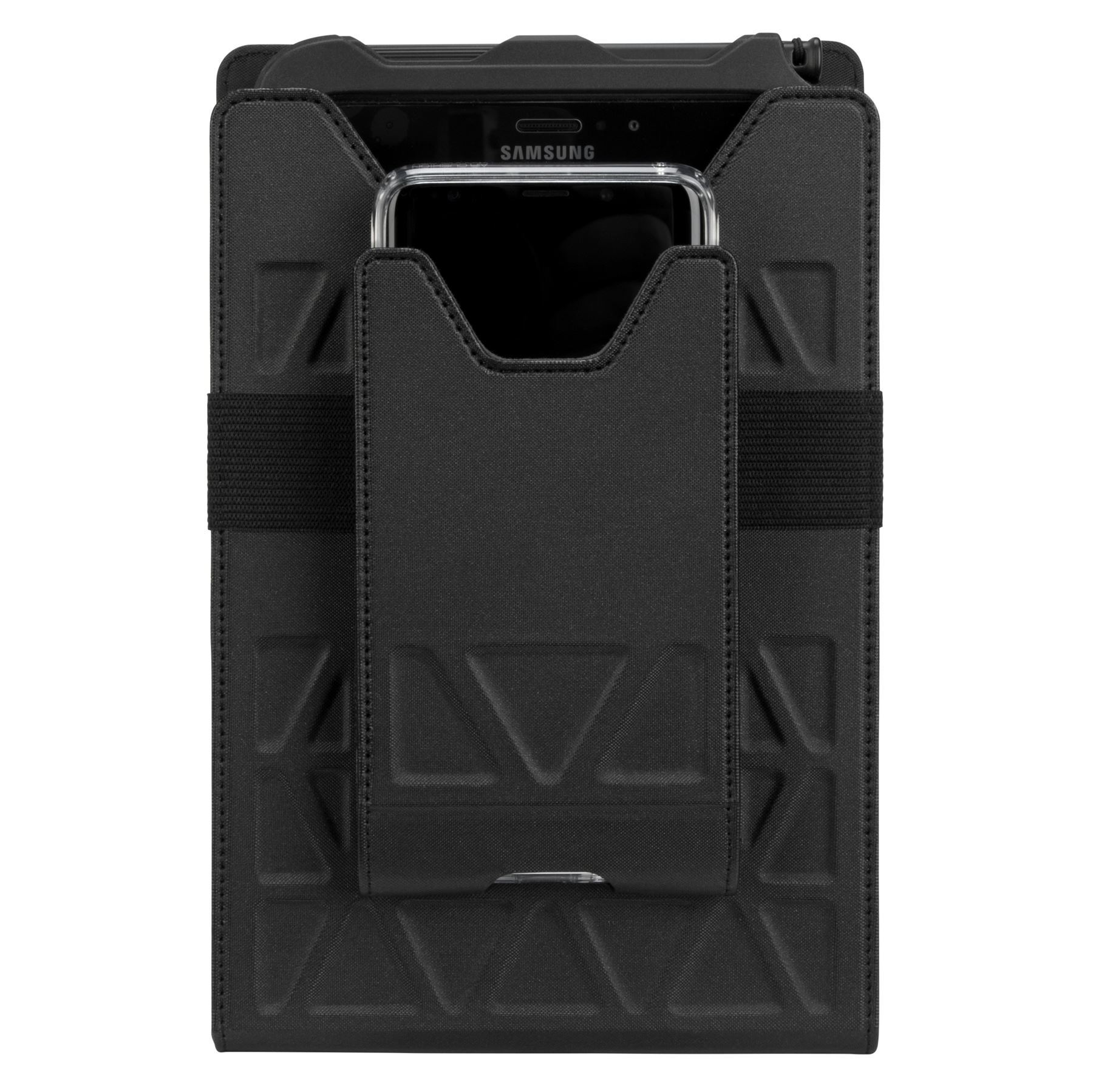 Targus Field-Ready Universal - Umhängetasche für Tablet - Polyurethan, Kunstleder - Schwarz - 17.8 c