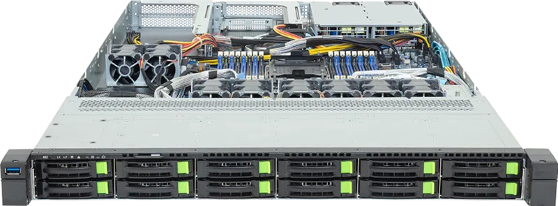 Gigabyte R164-SG5-AAV1, LGA 4710, Intel® Xeon®, GDDR5, Okta-Kanal, 2.5", HDD & SSD