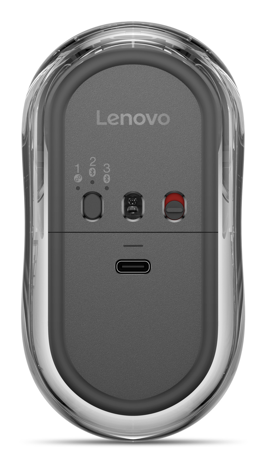 Lenovo 8000, Beidhändig, Optisch, Bluetooth + USB Type-A, 4000 DPI, Grau