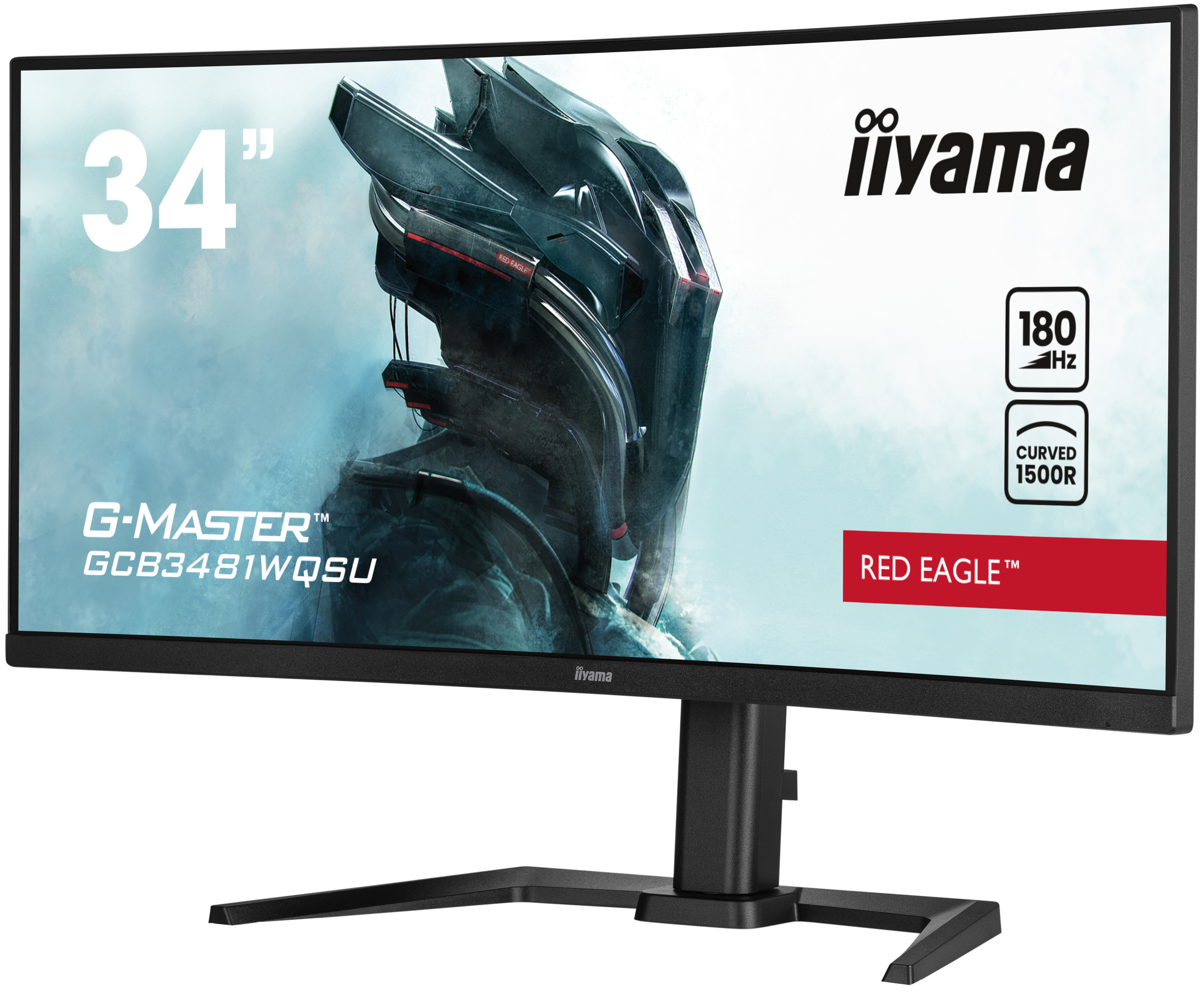 Iiyama G-MASTER Red Eagle GCB3481WQSU-B1 - LED-Monitor - Gaming - gebogen - 86.4 cm (34")