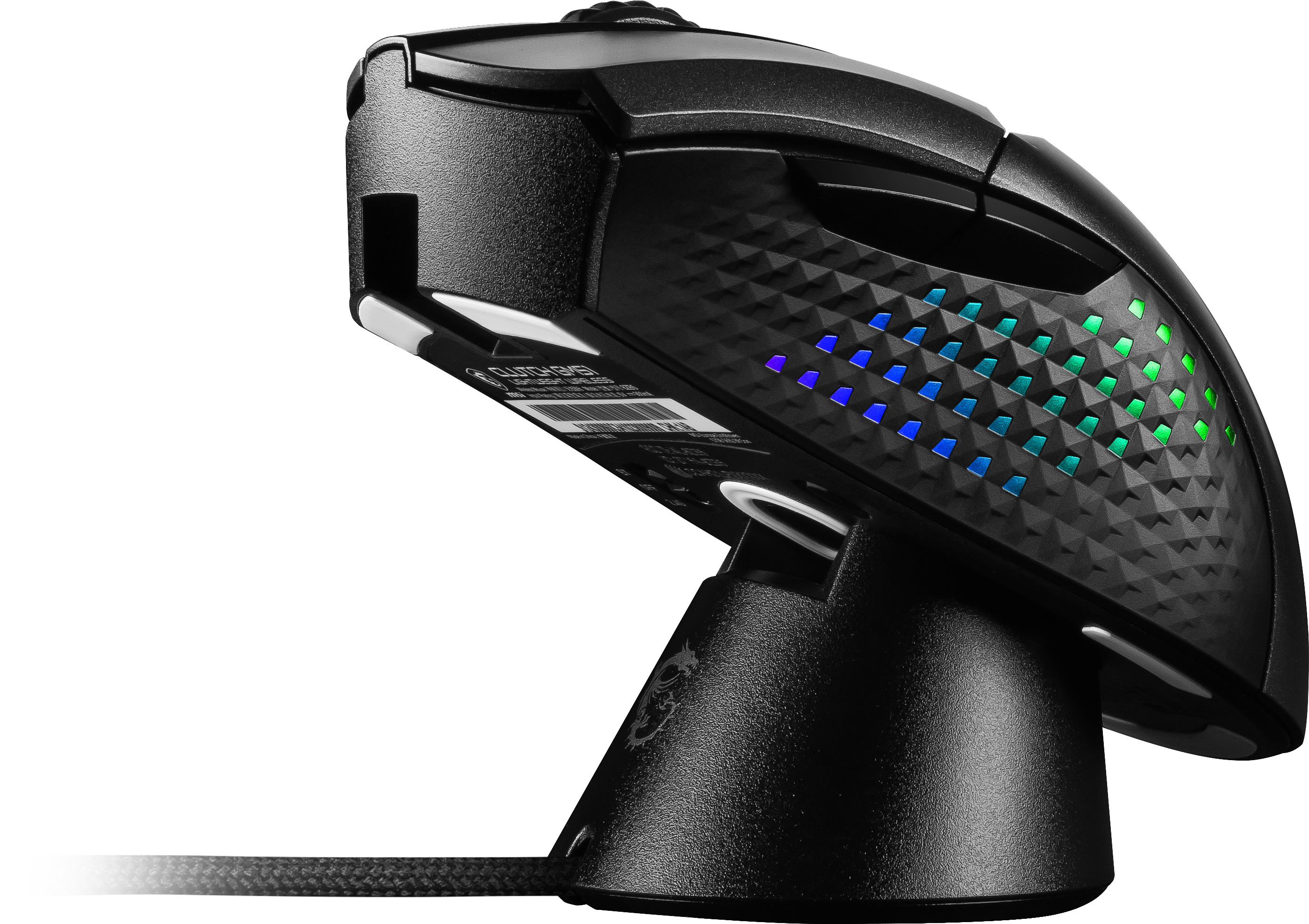 MSI Clutch GM51 - Maus - leicht - Für Rechtshänder - optisch - 6 Tasten - kabellos, kabelgebunden -