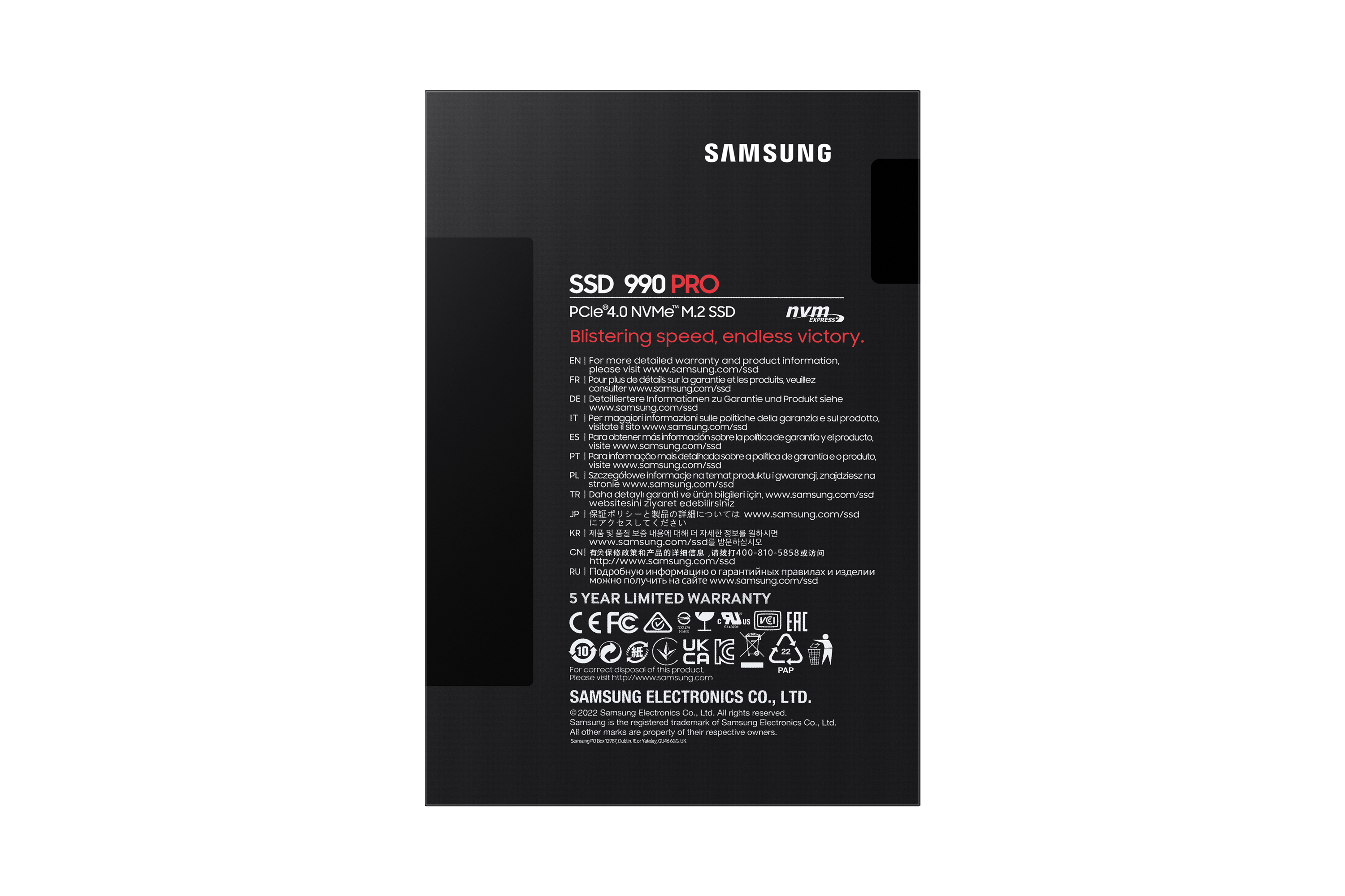 Samsung SSD 990 PRO 1TB, M.2 2280 / M-Key / PCIe 4.0 x4