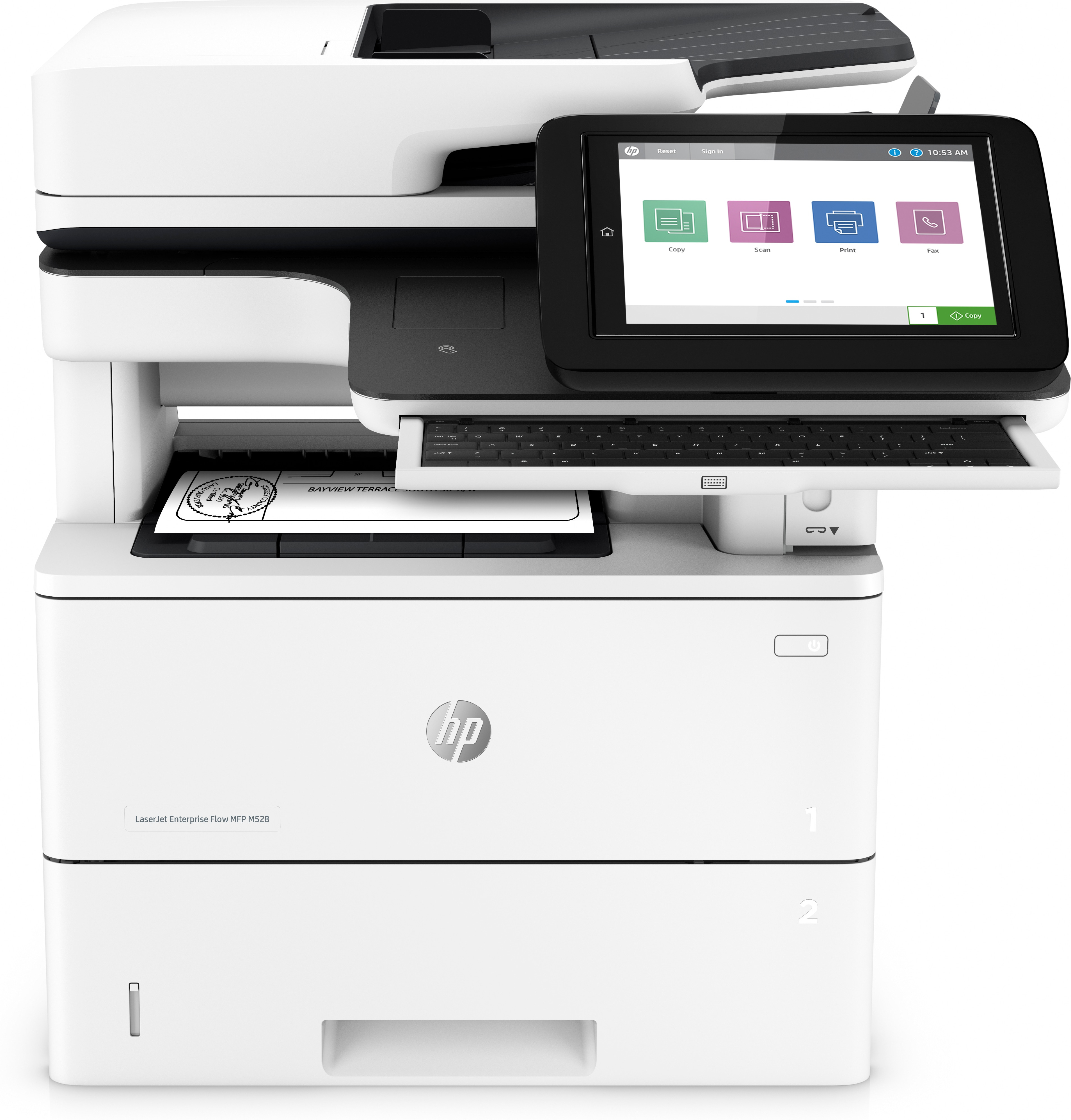 HP LaserJet Enterprise Flow MFP M528z - Multifunktionsdrucker - s/w - Laser - Legal (216 x 356 mm)