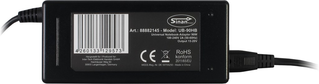 Inter-Tech Sinan UB-90HB 90W, Universalnetzteil
