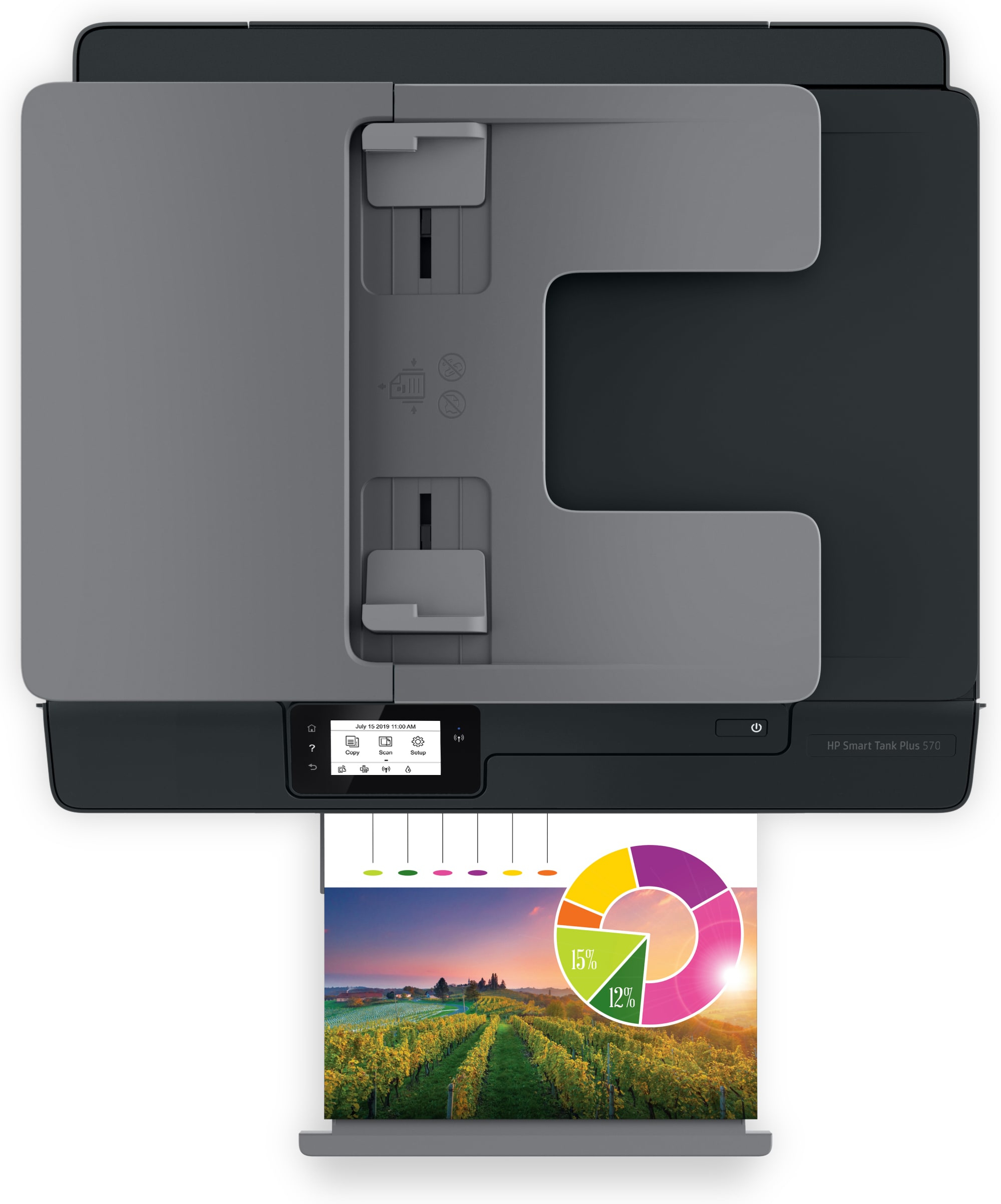 HP Smart Tank Plus 570 Wireless All-in-One - Multifunktionsdrucker - Farbe - Tintenstrahl - wiederbe