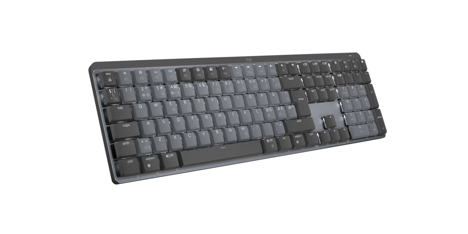 Logitech Master Series MX Mechanical - Tastatur - hinterleuchtet - kabellos - Bluetooth LE - QWERTY