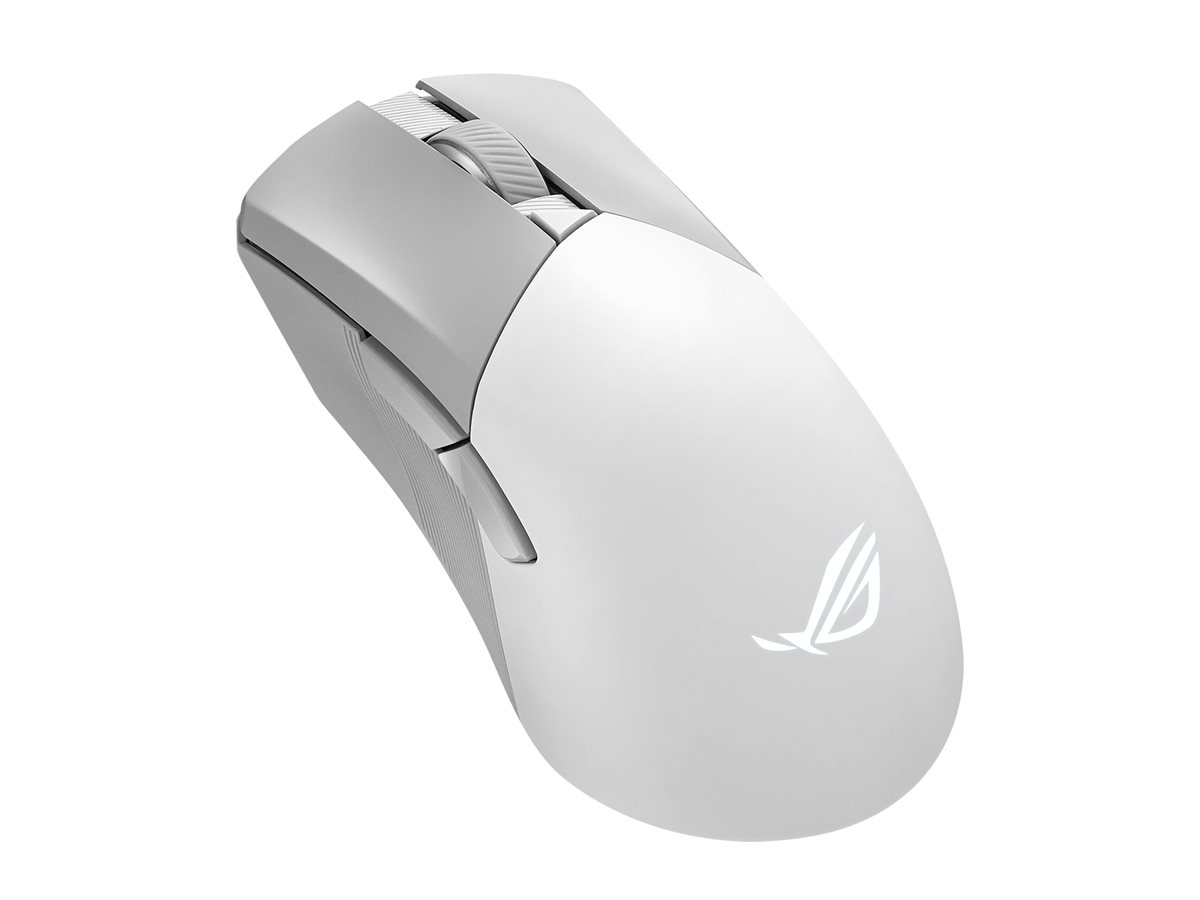 ASUS ROG Gladius III Wireless Aimpoint White, rechts, Optisch, RF Wireless + Bluetooth + USB Type-A,