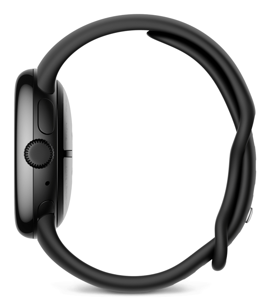 Google Pixel Watch 3 (LTE) 41mm Matte Black mit Sportarmband Obsidian