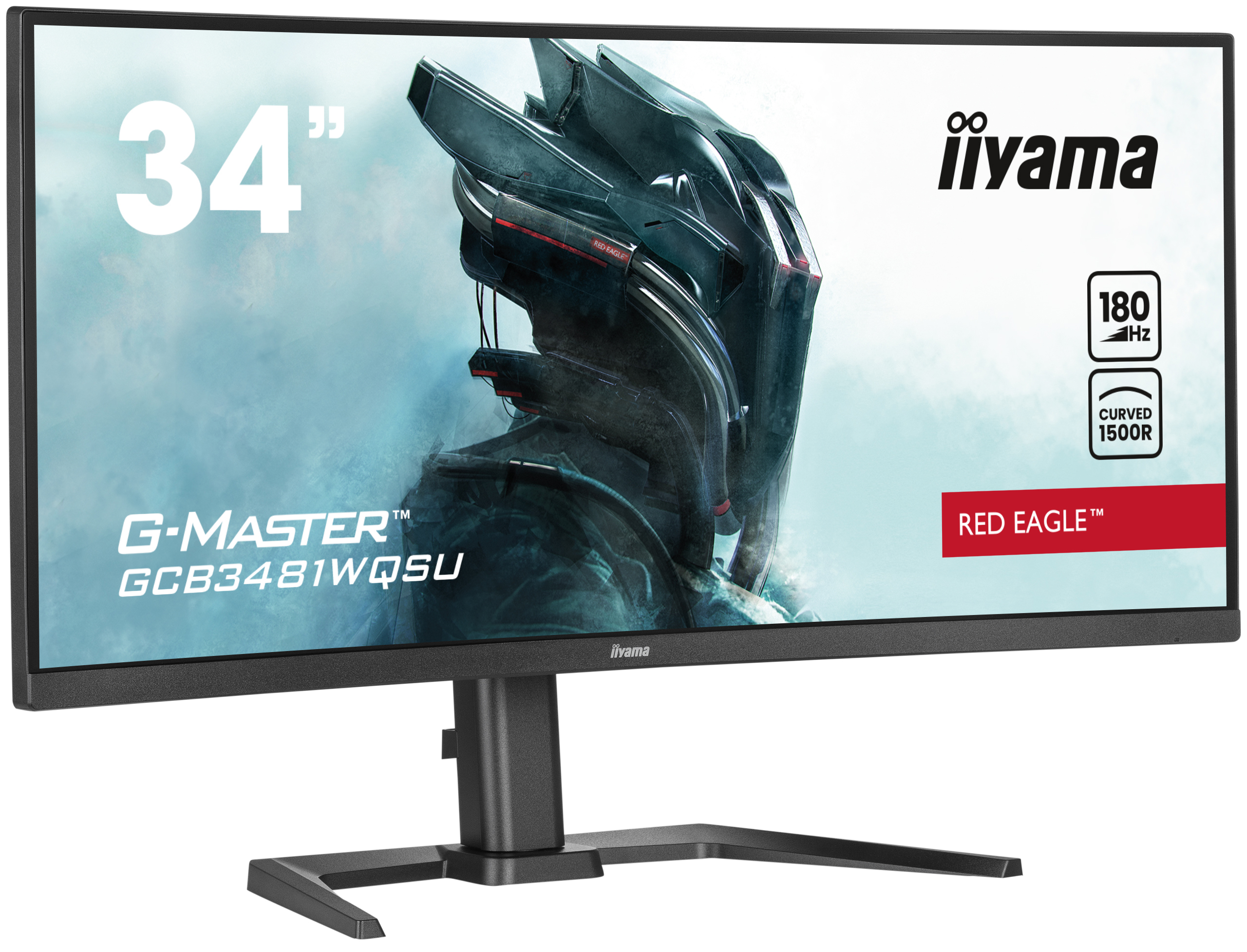 Iiyama G-MASTER Red Eagle GCB3481WQSU-B1 - LED-Monitor - Gaming - gebogen - 86.4 cm (34")