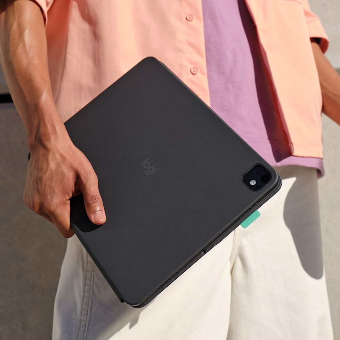 Logitech Flip Folio - Tastatur und Foliohülle - full size - kabellos - Bluetooth 5.1 LE - QWERTY - S