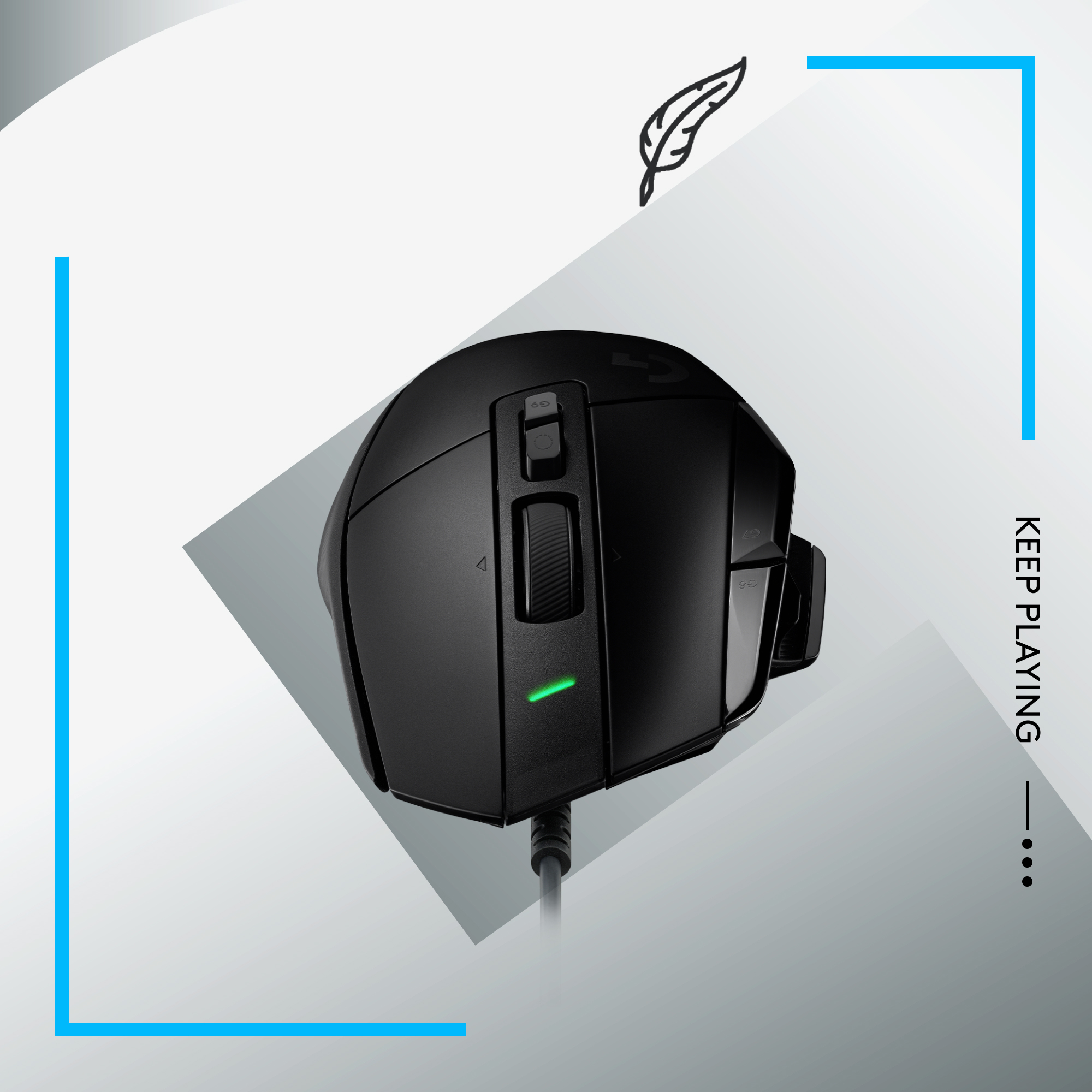 Logitech G G502 X - Maus - optisch - kabelgebunden