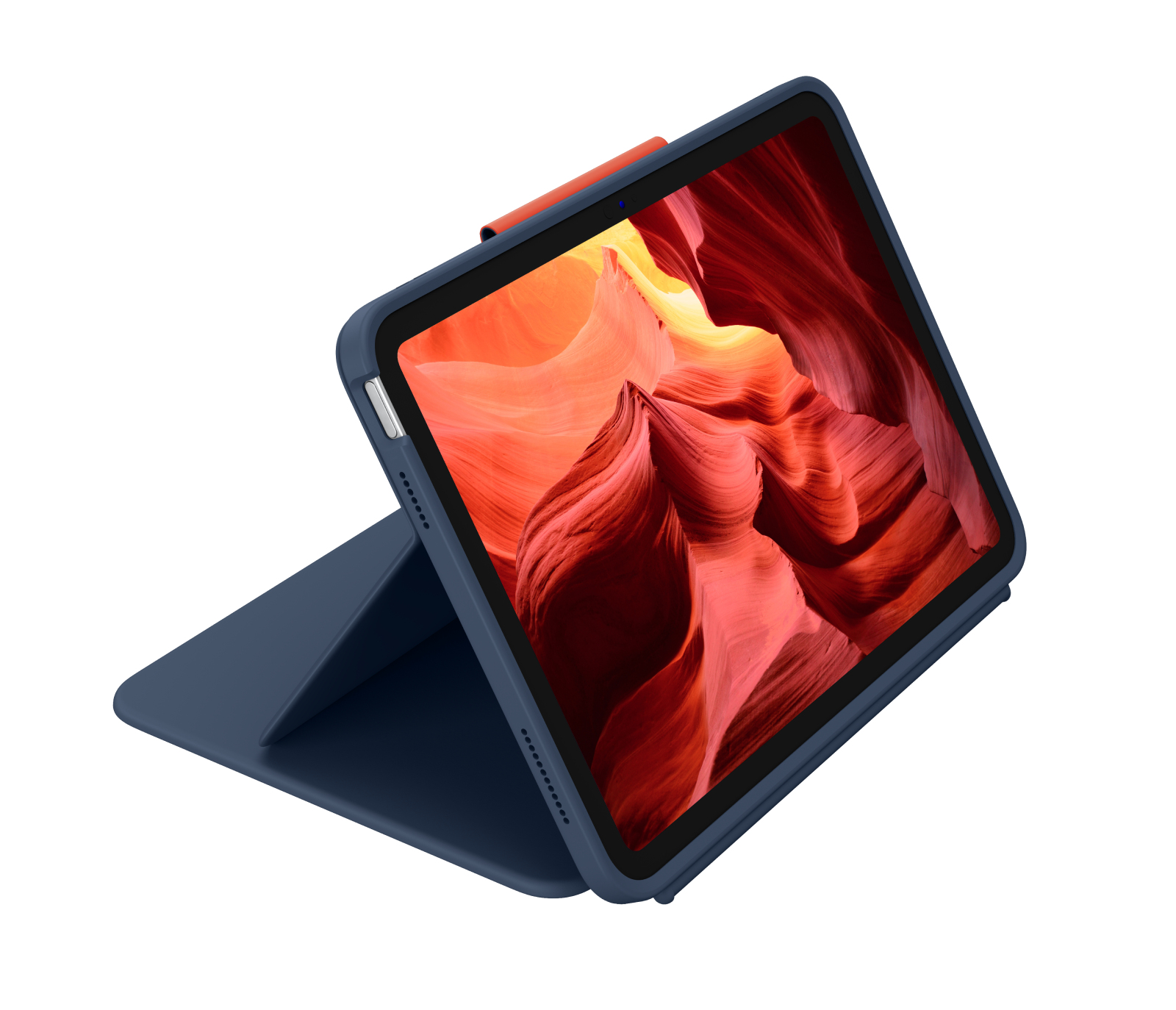 Logitech Rugged Combo 4 for Education, KeyboardDock für Apple iPad 10.9", blau, DE