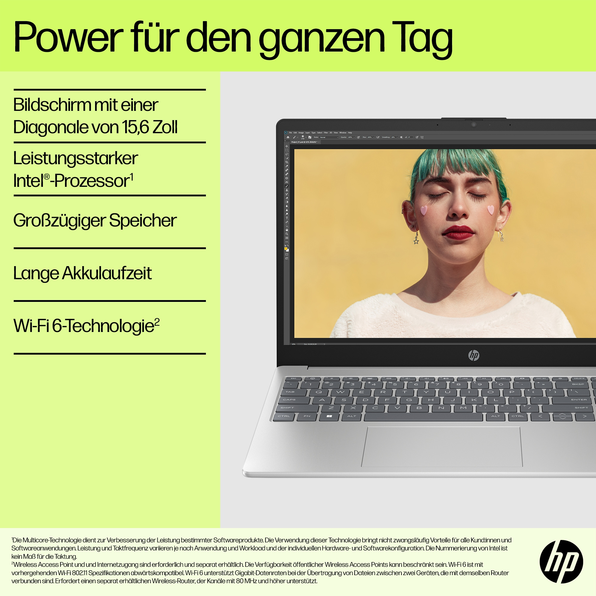 HP 15-fd0511ng, Intel® N, 39,6 cm (15.6"), 1920 x 1080 Pixel, 4 GB, 128 GB, Windows 11 Home in S mod