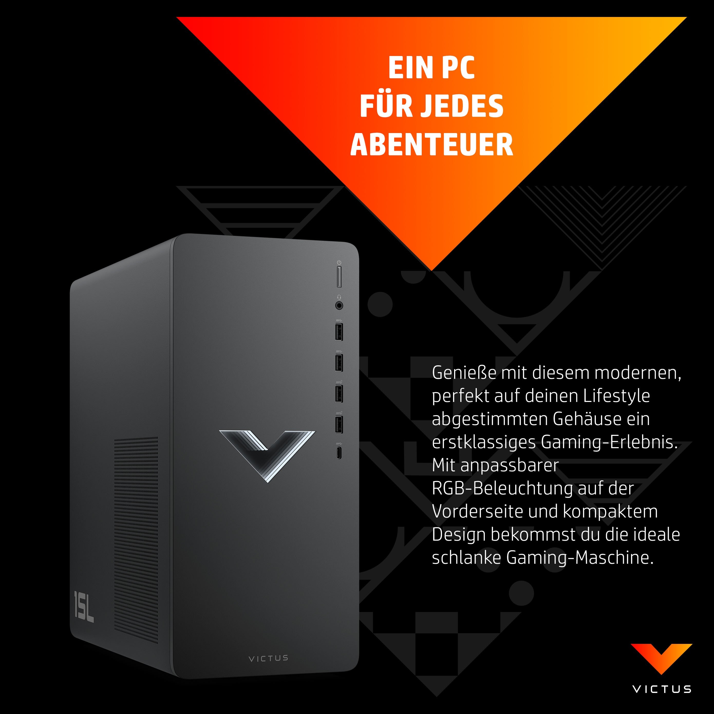 HP Victus by HP Victus by 15L TG02-0171ng, Intel® Core? i7, i7-12700F, 32 GB, DDR4-SDRAM, 1 TB, Wind