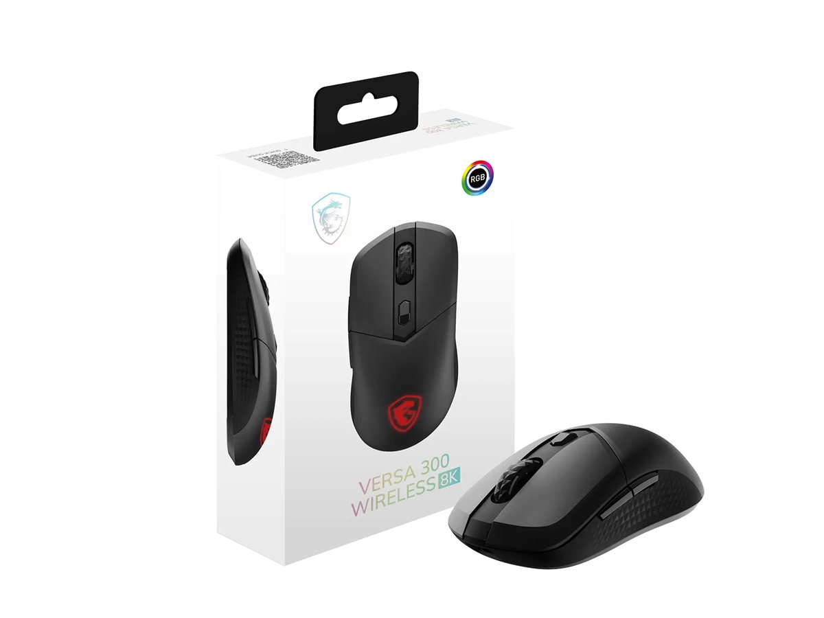MSI Versa 300 W 8K Wireless Gaming Maus - Maus - 26.000 dpi
