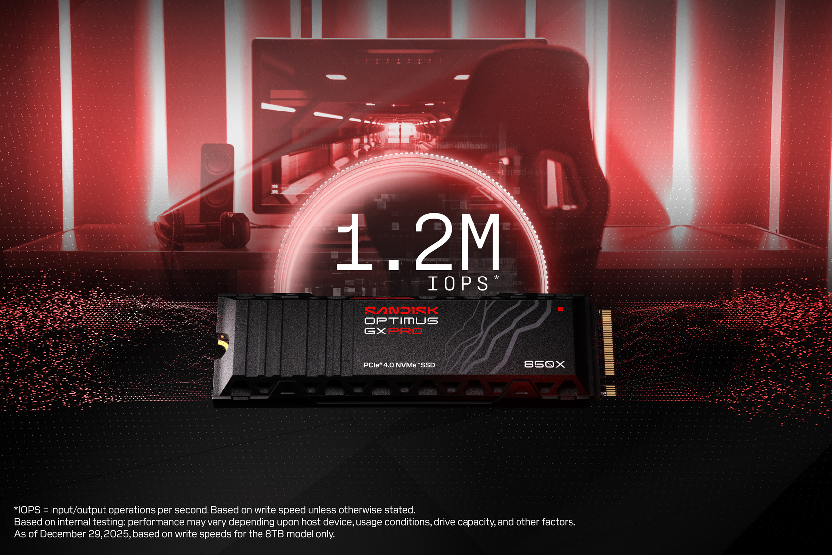 SanDisk Optimus GX PRO 850X - SSD - verschlüsselt - 2 TB - intern - M.2 2280 S3-M (M.2 2280 S3-M)