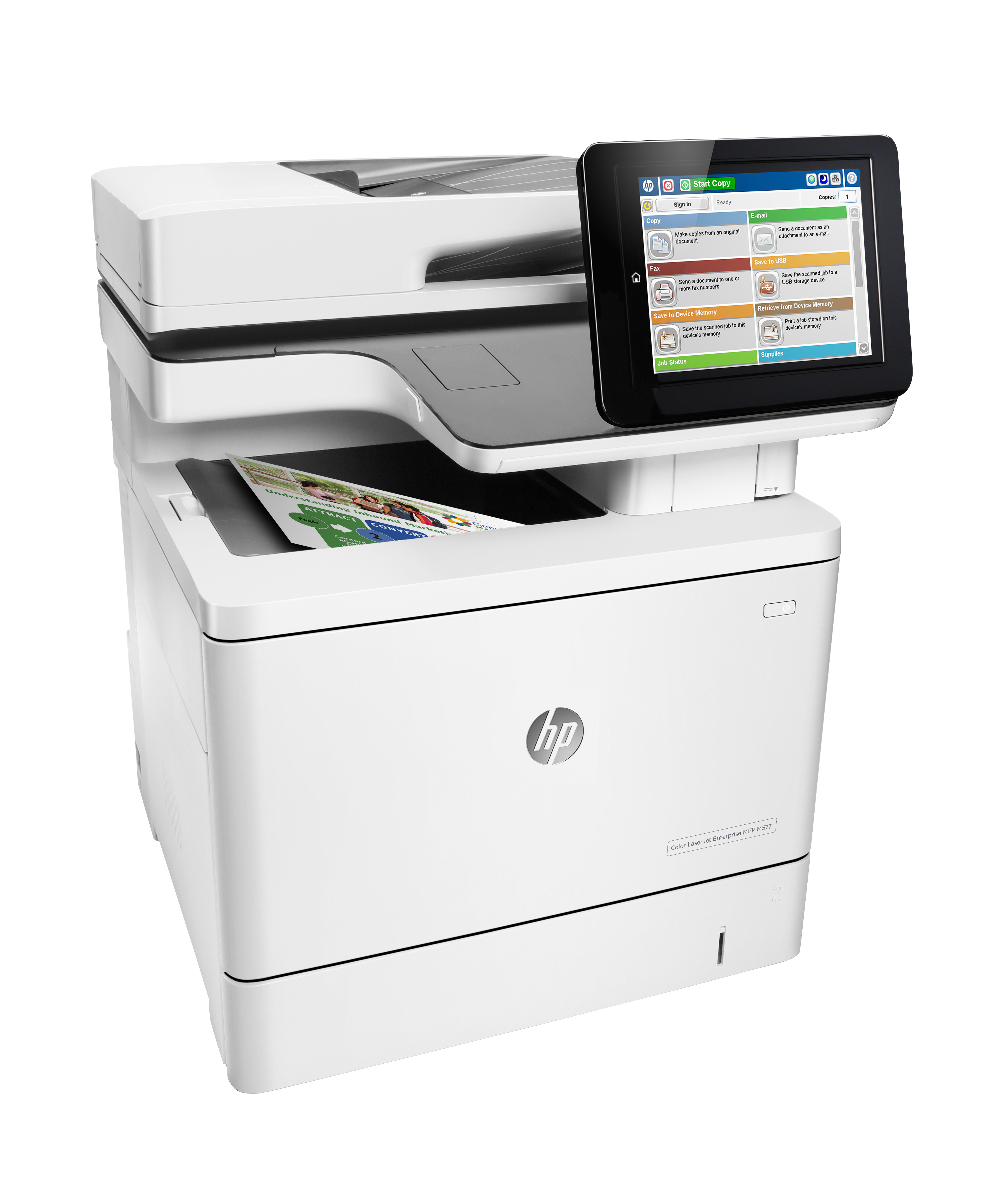 HP Color LaserJet Enterprise M577f MFP, Farbe, Drucker für Kleine &amp; mittelständische Unternehmen