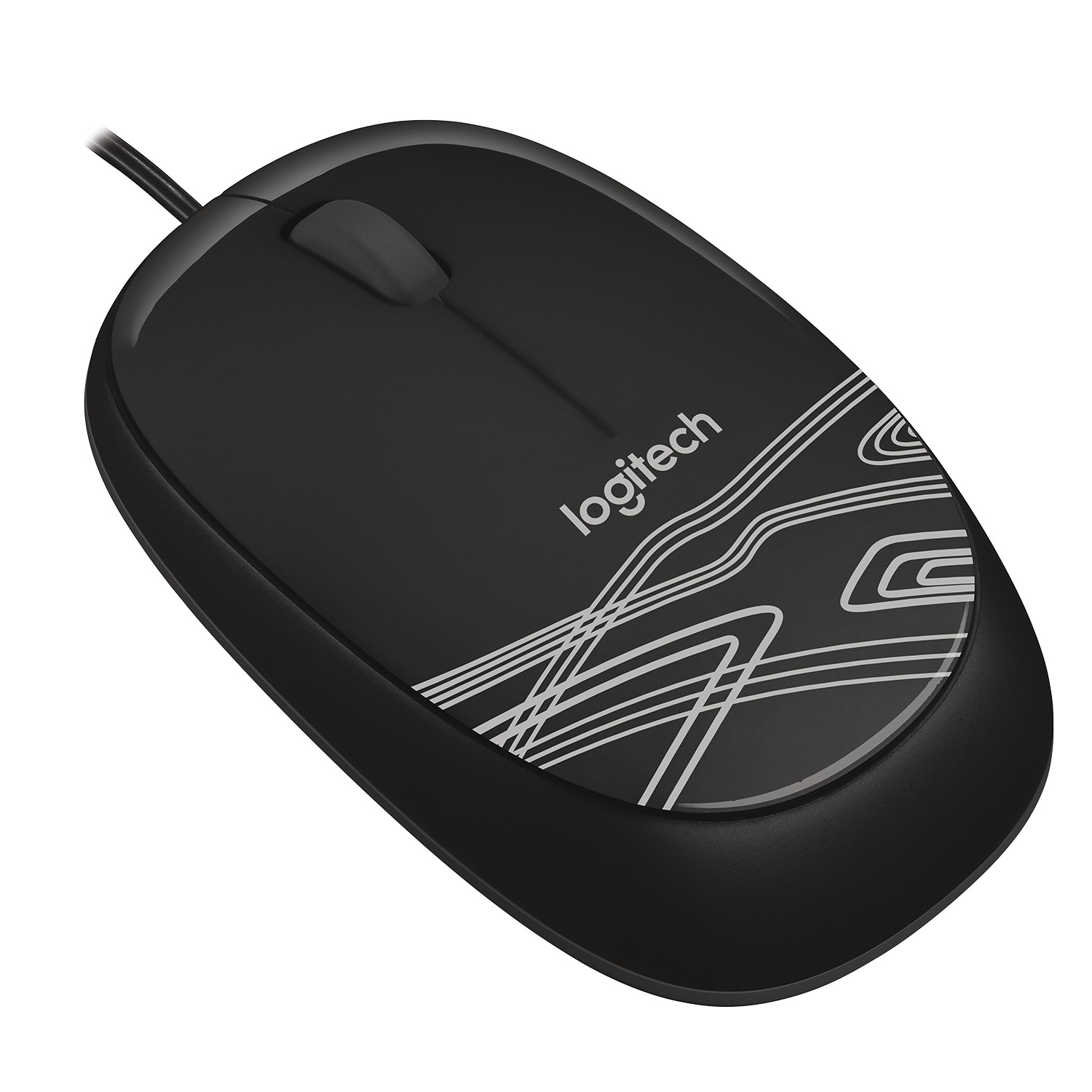 Logitech Mouse M105, Beidhändig, Optisch, USB Typ-A, 1000 DPI, Schwarz