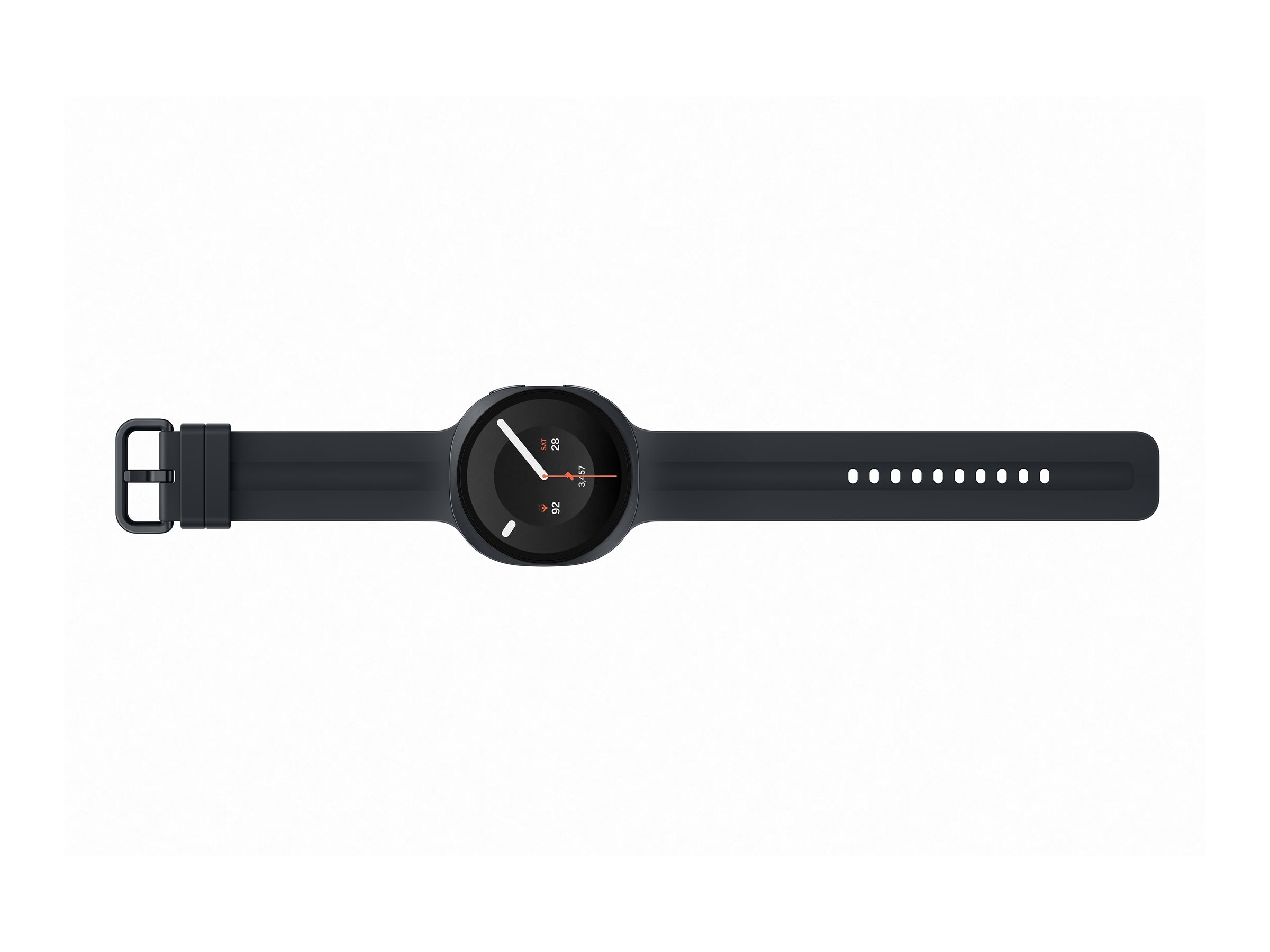 Samsung Galaxy Watch9 - 44 mm - Carbon-Schwarz - intelligente Uhr mit Sportband - schwarz - Bandgröß