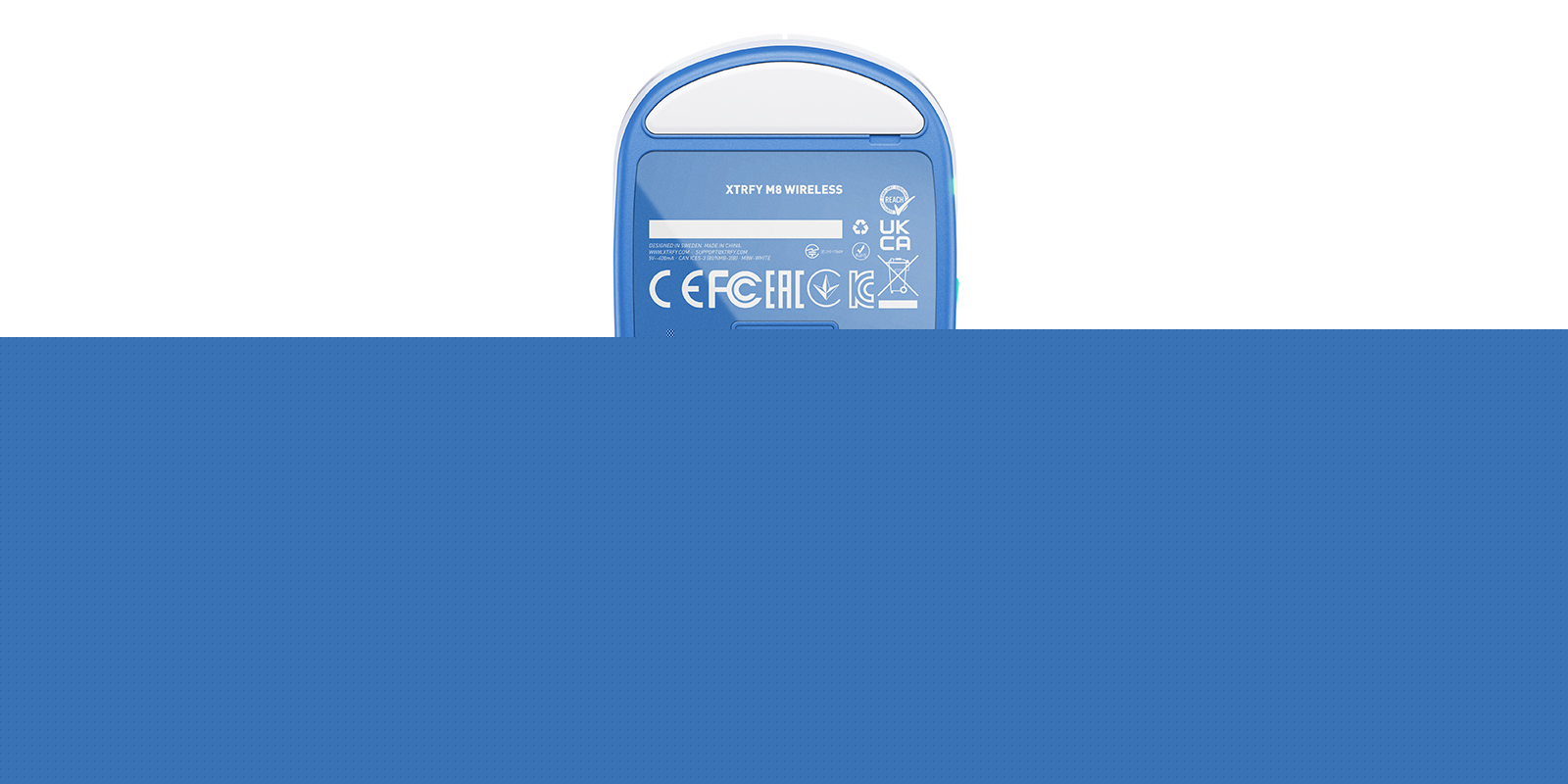 Cherry Xtrfy M8 - Maus - optisch - 5 Tasten - kabellos - 2.4 GHz - kabelloser Empfänger (USB)